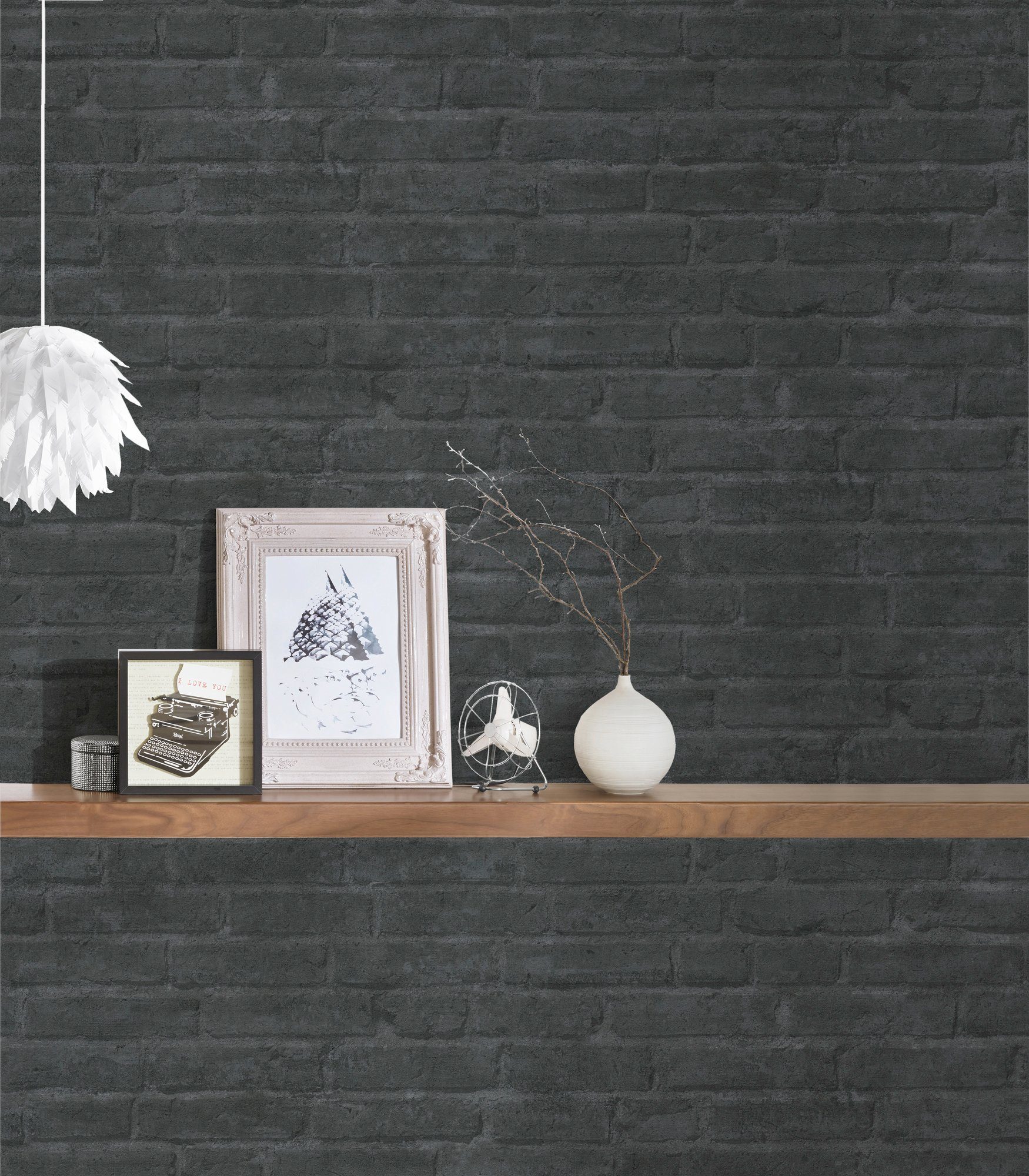 Bricoflor industrielook Tapete in anthrazit Moderne Vliestapete in Steinopt günstig online kaufen