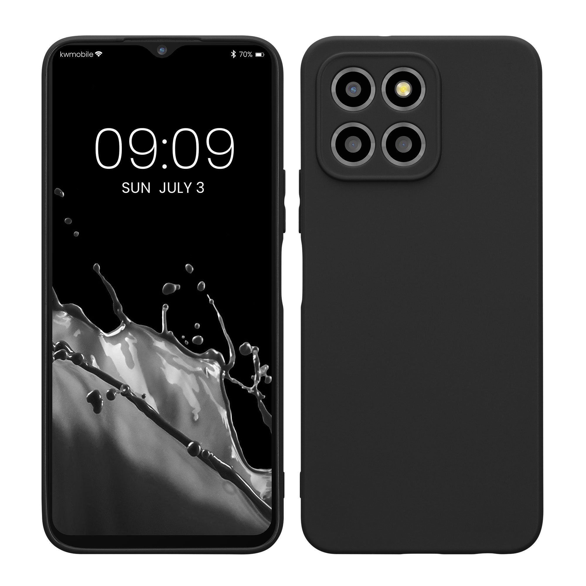 kwmobile Handyhülle Handyhülle für HONOR X8 5G / X6 / 70 Lite 5G Hülle, Weiches Handy Silikon Case - Schutzhülle Cover
