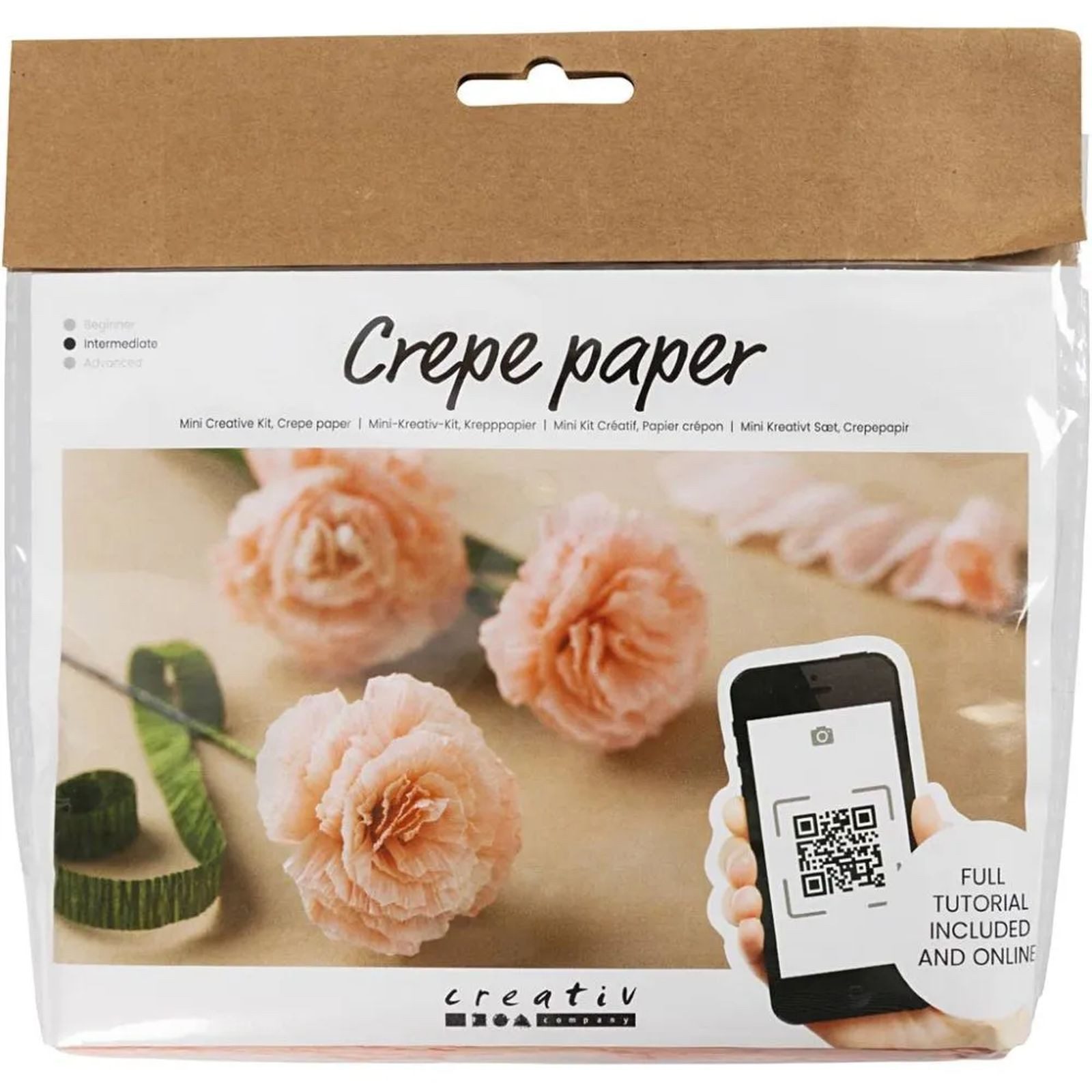 creativ company Kreativset Mini-Kreativ-Kit Krepppapier
