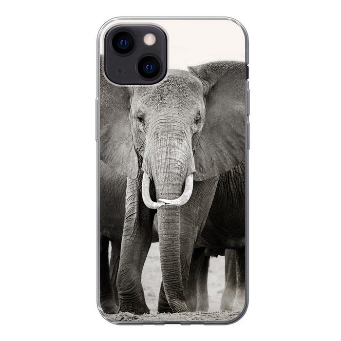 MuchoWow Handyhülle Optische Täuschung von Elefanten Handyhülle Apple iPhone 13 Smartphone-Bumper Print Handy