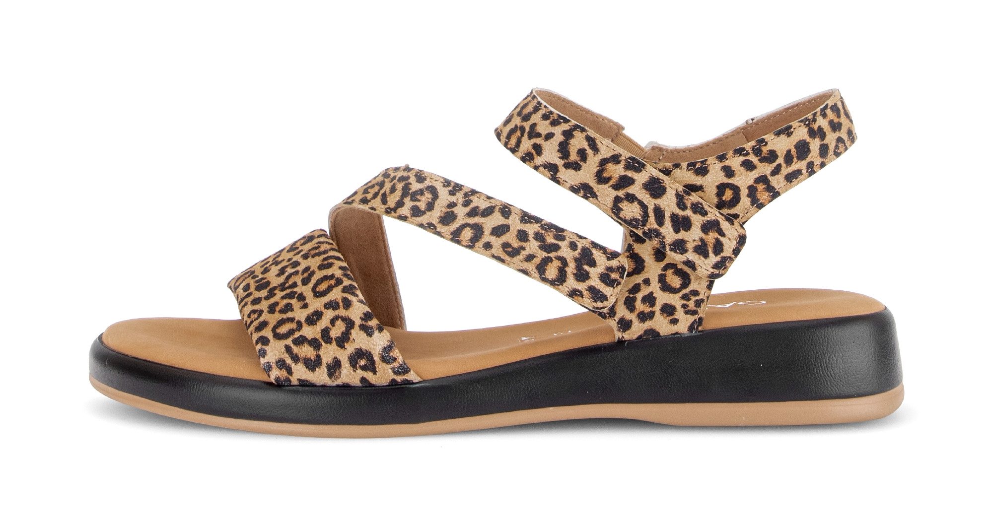 Gabor Rhodos Keilsandalette Riemchensandale, Sommerschuh in angesagter Leo-Optik, G-Weite