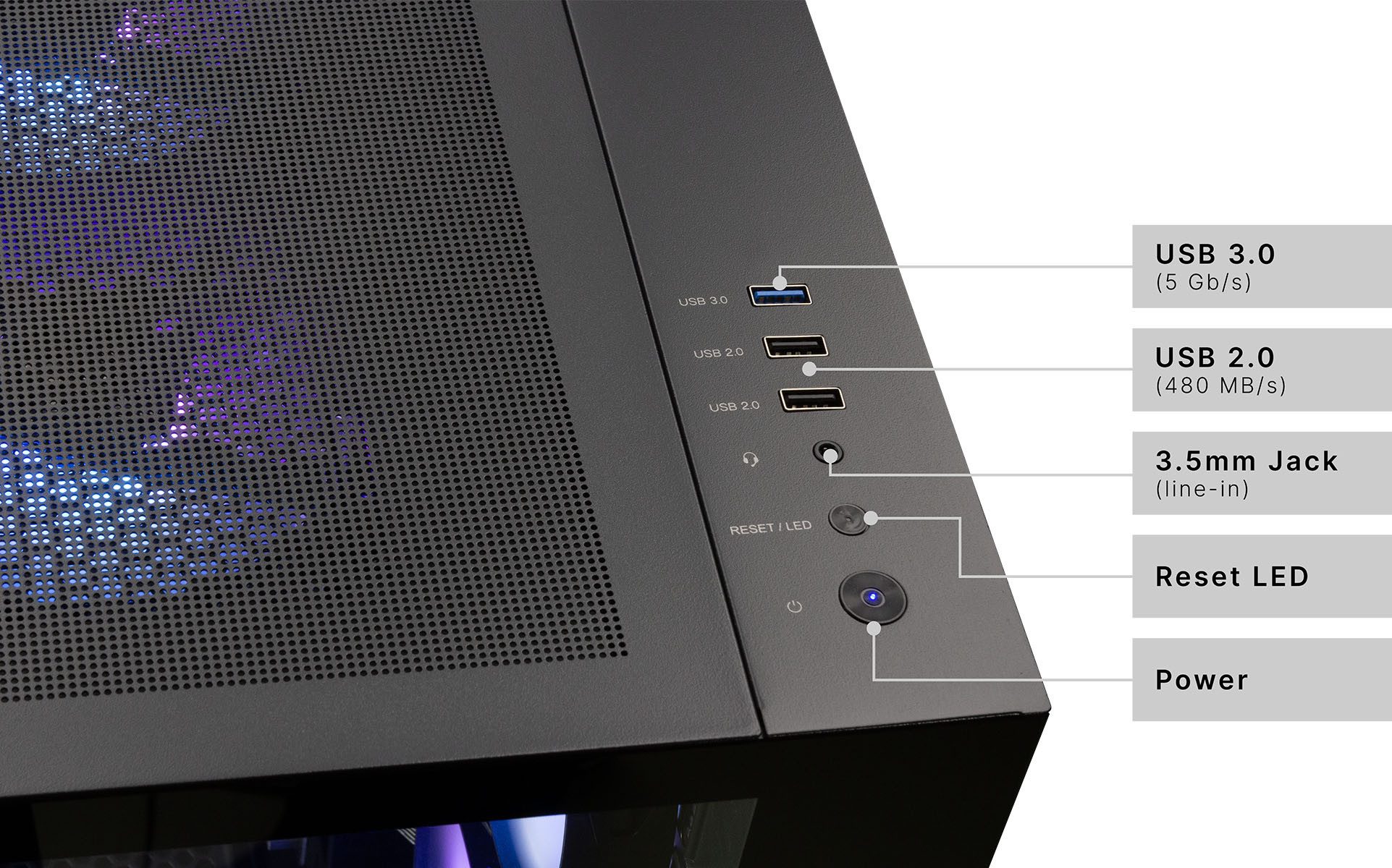 CAPTIVA Highend Gaming R89-773 PC (AMD Ryzen 7 5700X, GeForce® RTX™ 5070 Ti, 32 GB RAM, 1000 GB SSD, Wasserkühlung, WLAN, Windows 11 Home)