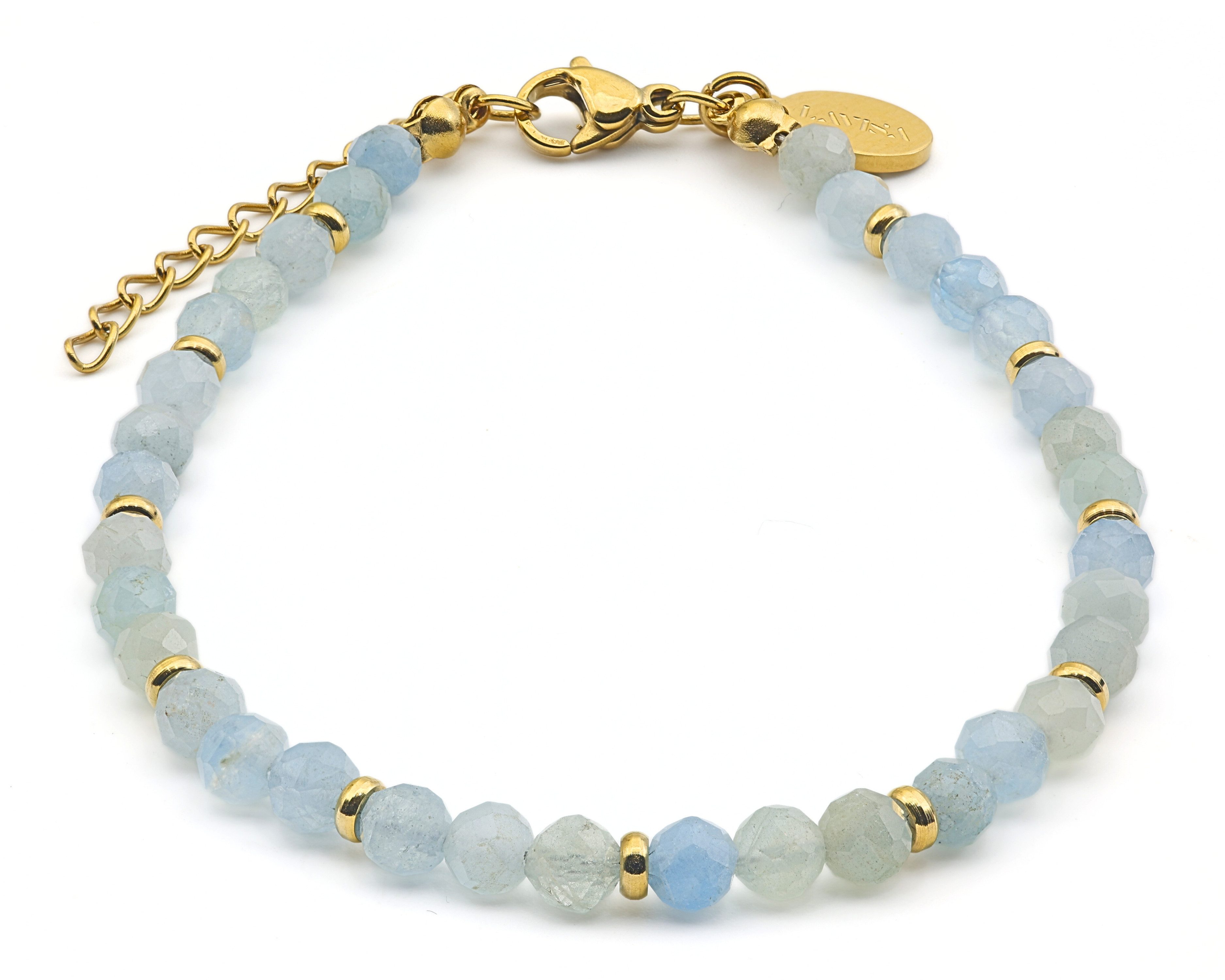 LAVISA Armband Edelstein Armband - 4mm Naturstein Perlen Granat günstig online kaufen