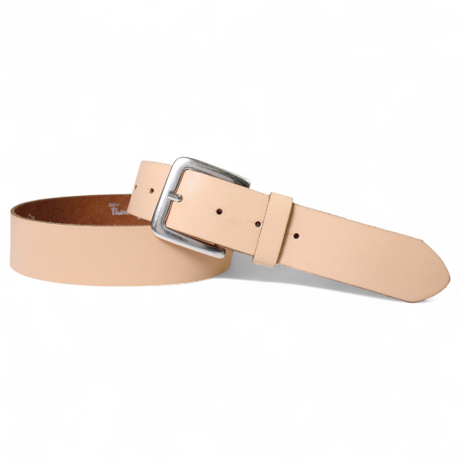 FRONHOFER Hüftgürtel 18617 (1-St) ca. 4 cm breiter Rindledergürtel, silberne Schnalle, basic Style