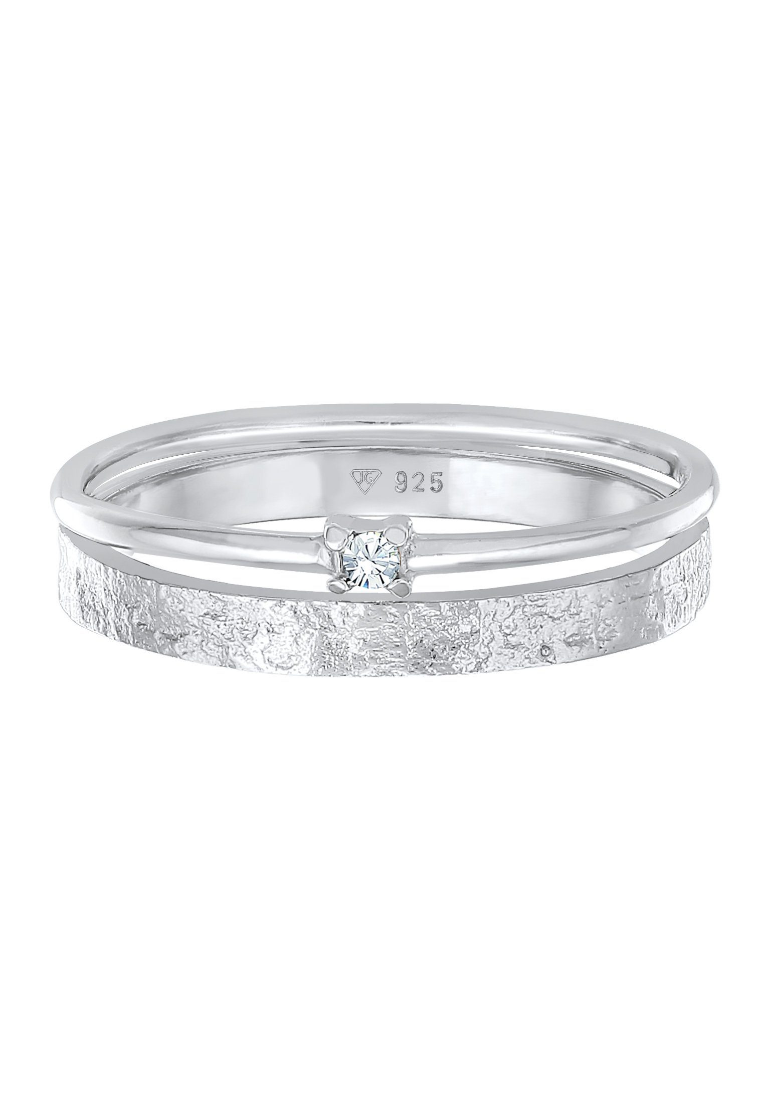Elli Solitärring Set Solitär mit Kristallen von Swarovski® 925 Silber günstig online kaufen