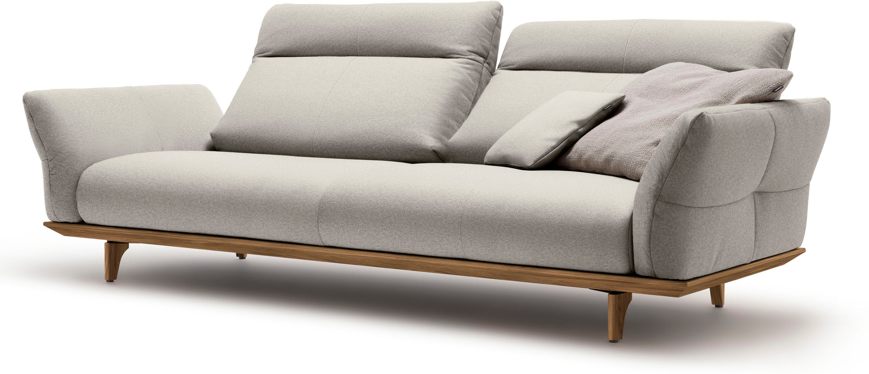 sofa und 3,5-Sitzer hülsta cm Füße Sockel in Breite Nussbaum, hs.460, 228