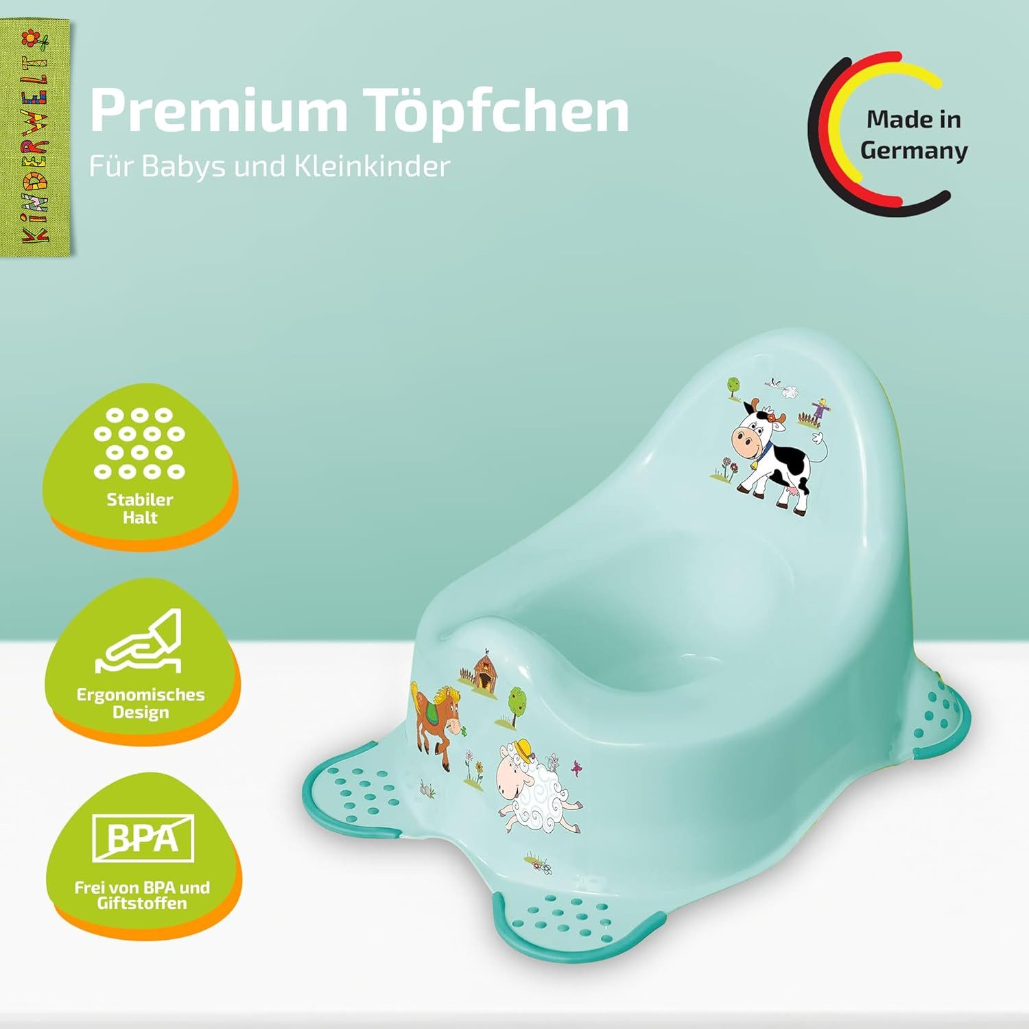 KiNDERWELT Töpfchen Premium Kindertopf stabiler Babytopf Lion