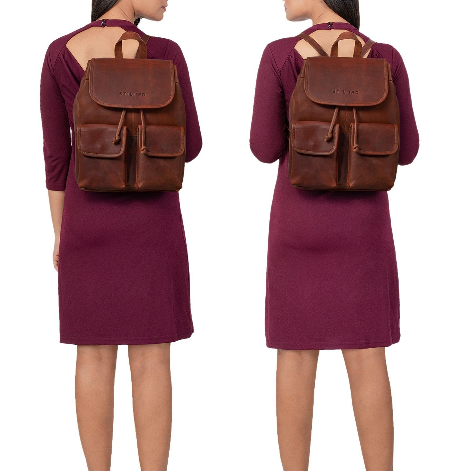 STILORD Cityrucksack "Grace" Cityrucksack Leder