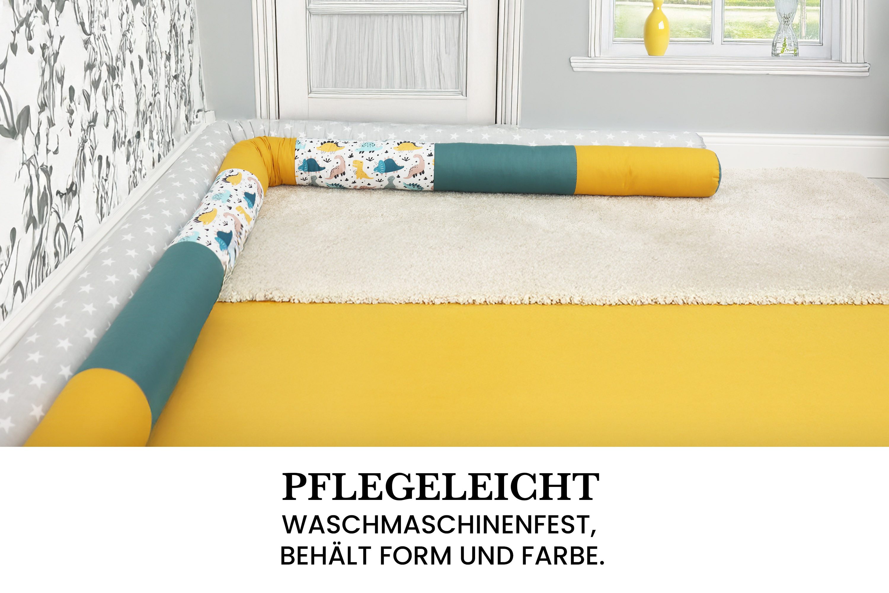 Amilian Nestchenschlange Bettschlange 210cm - Seitenschläferkissen günstig online kaufen