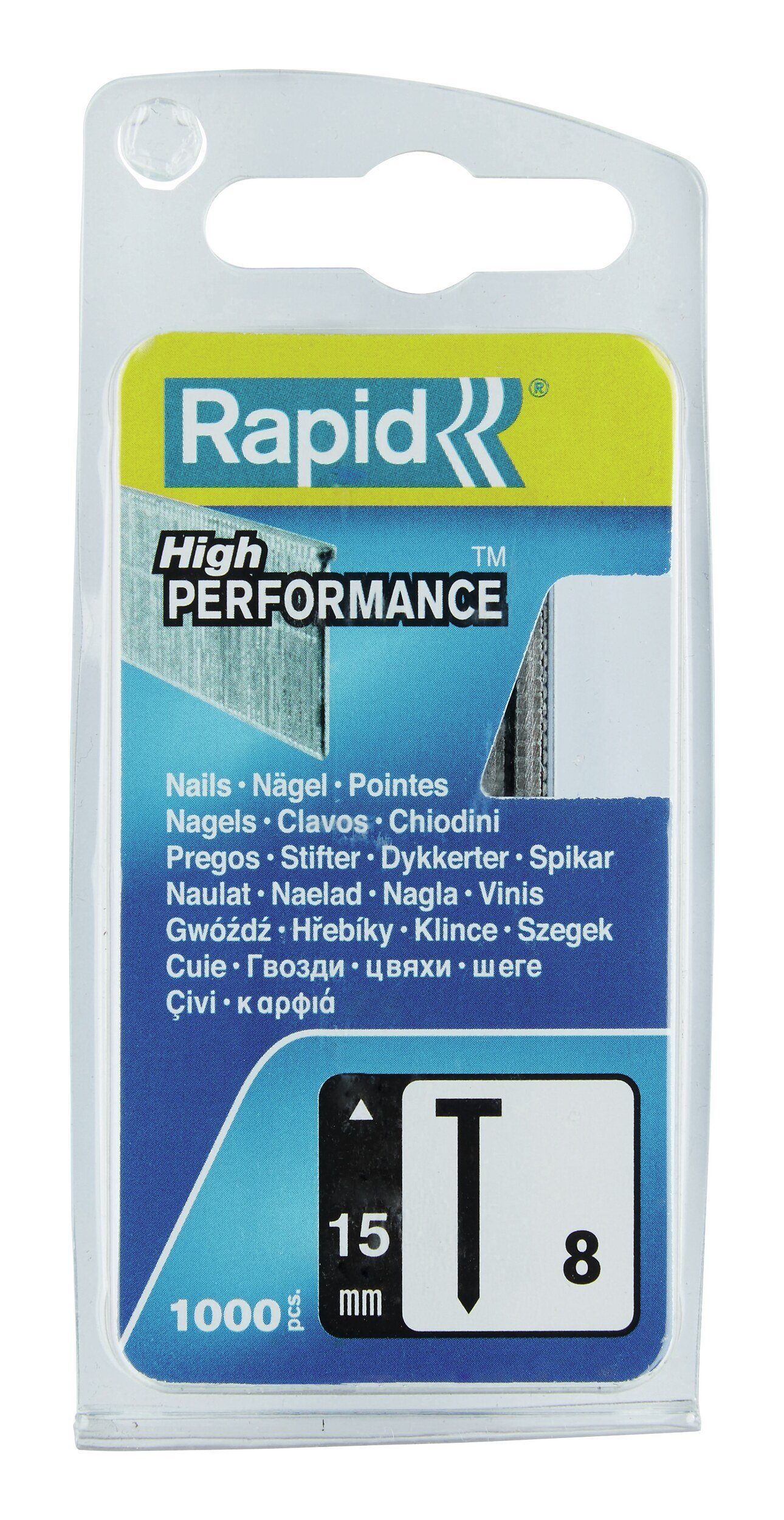 Rapid Drahtstift, 1.000 Stück, Isaberg Nägel 8/15 mm