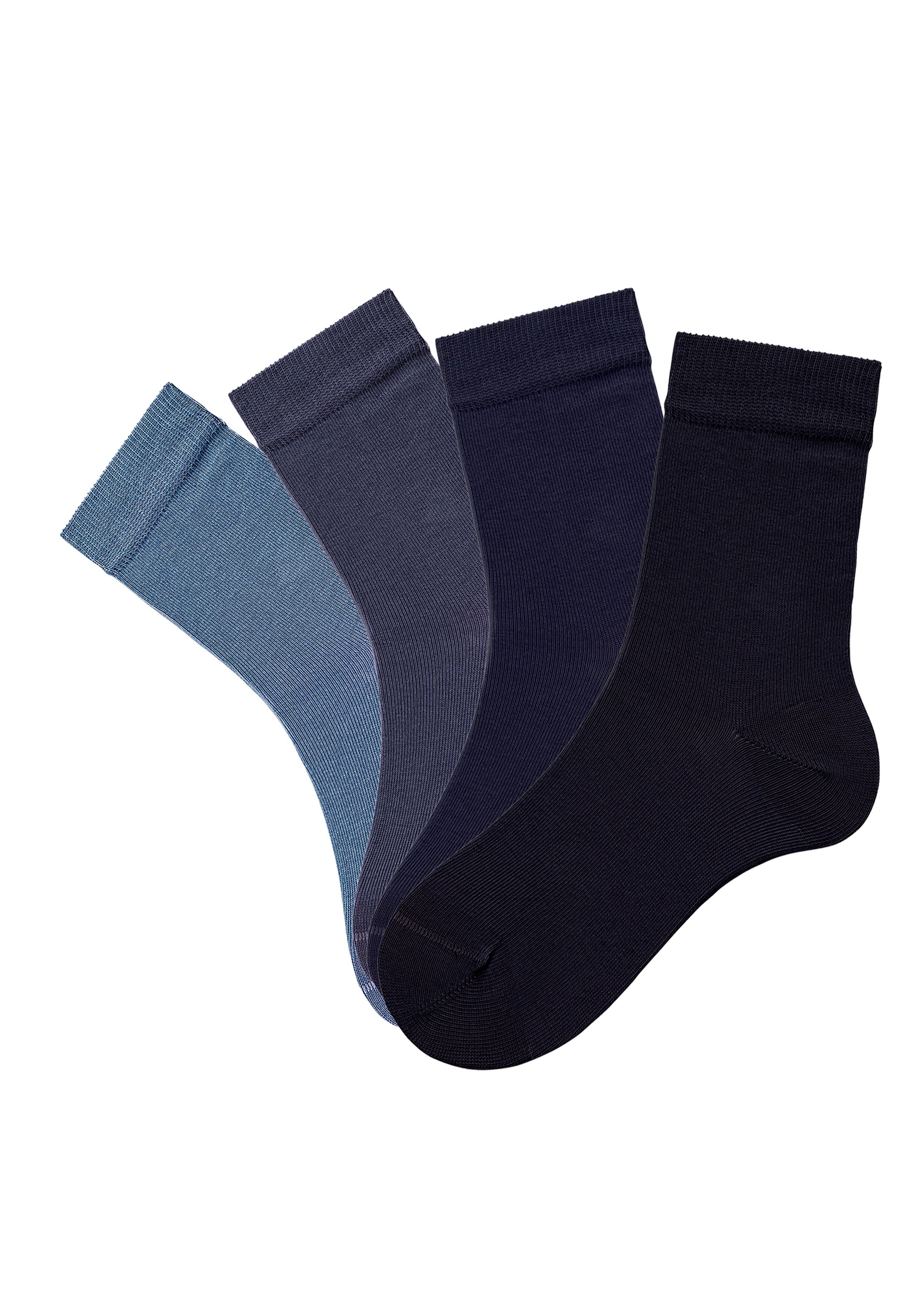 Farbzusammenstellungen (Set, Socken unterschiedlichen 4-Paar) H.I.S in jeans-blau