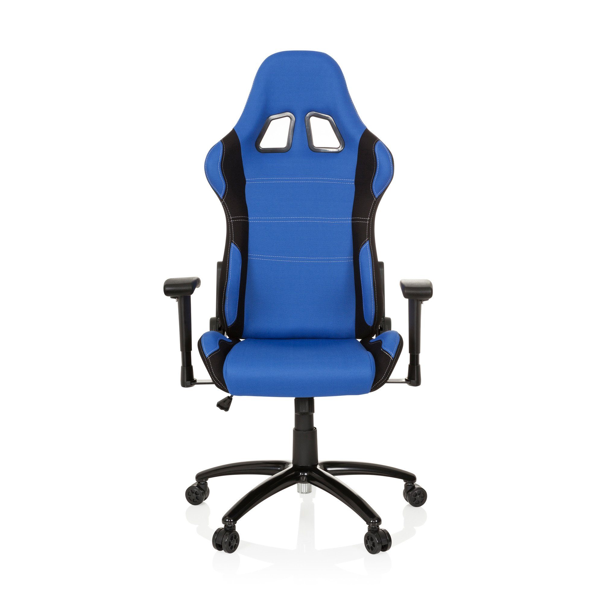 hjh OFFICE Drehstuhl Gamingstuhl GAME FORCE Stoff (1 St), Bürostuhl Gaming ergonomisch Schwarz/Blau | Drehstühle