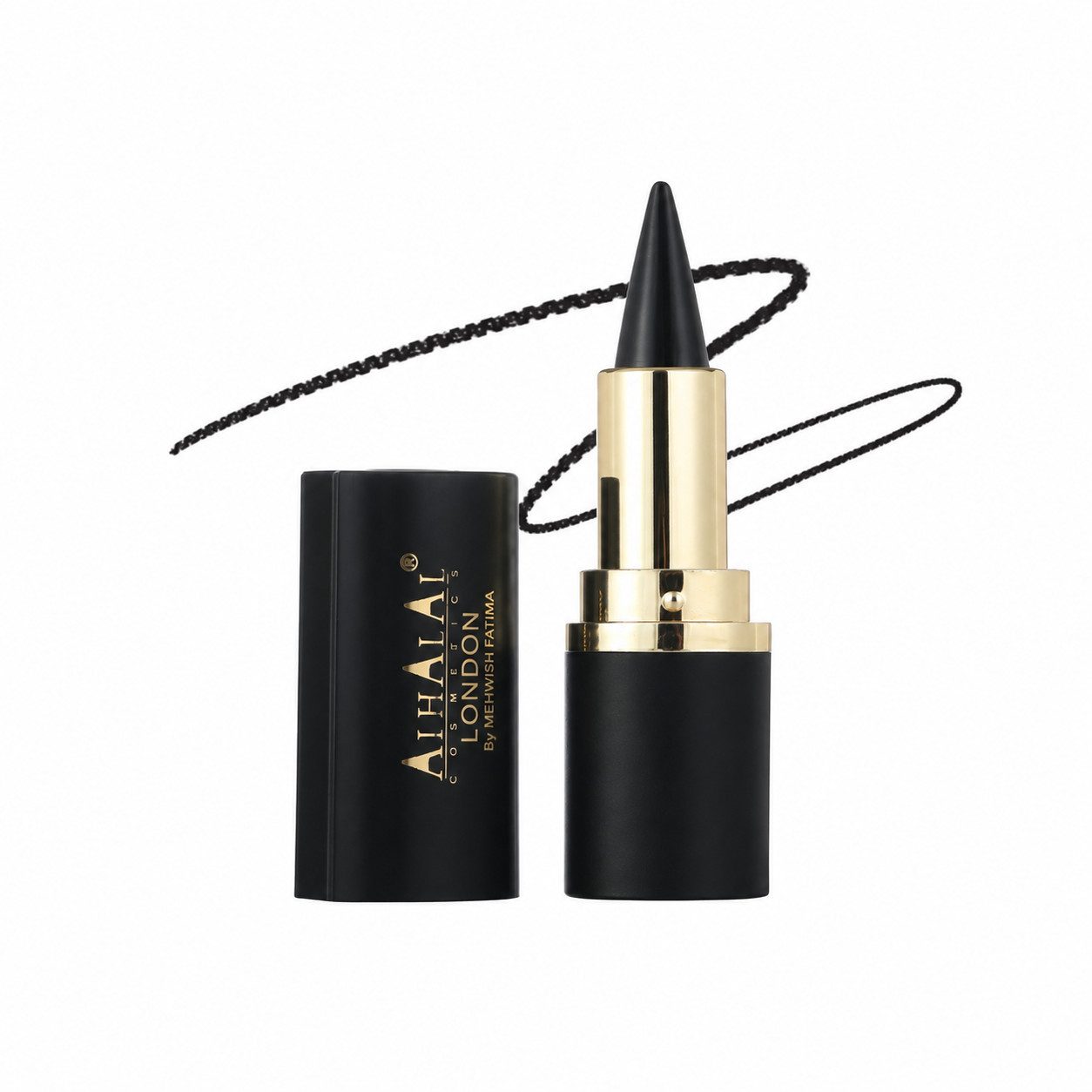 Alhalal Cosmetics Ltd. Kajal Wasserfester Halal Kajal Cruelty-Free,  Bildet einen feinen Film auf dem Lid für Halt bis zu 12 Stunden