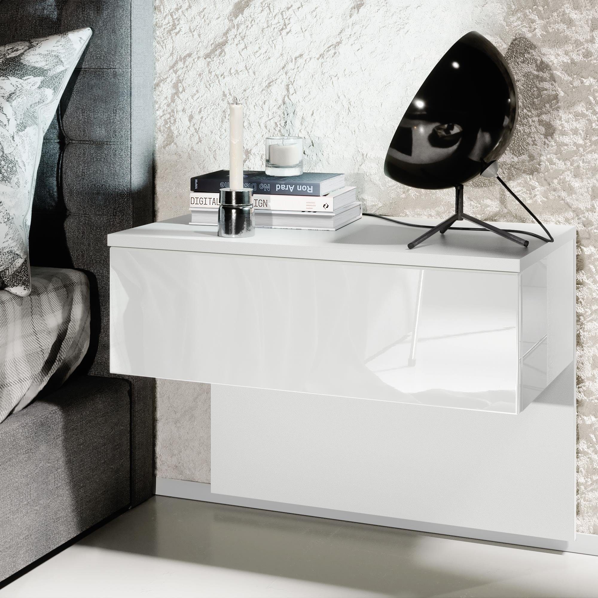 Vladon Nachttisch Sleep (Nachttischschrank, mit Schublade zur Wandmontage), günstig online kaufen