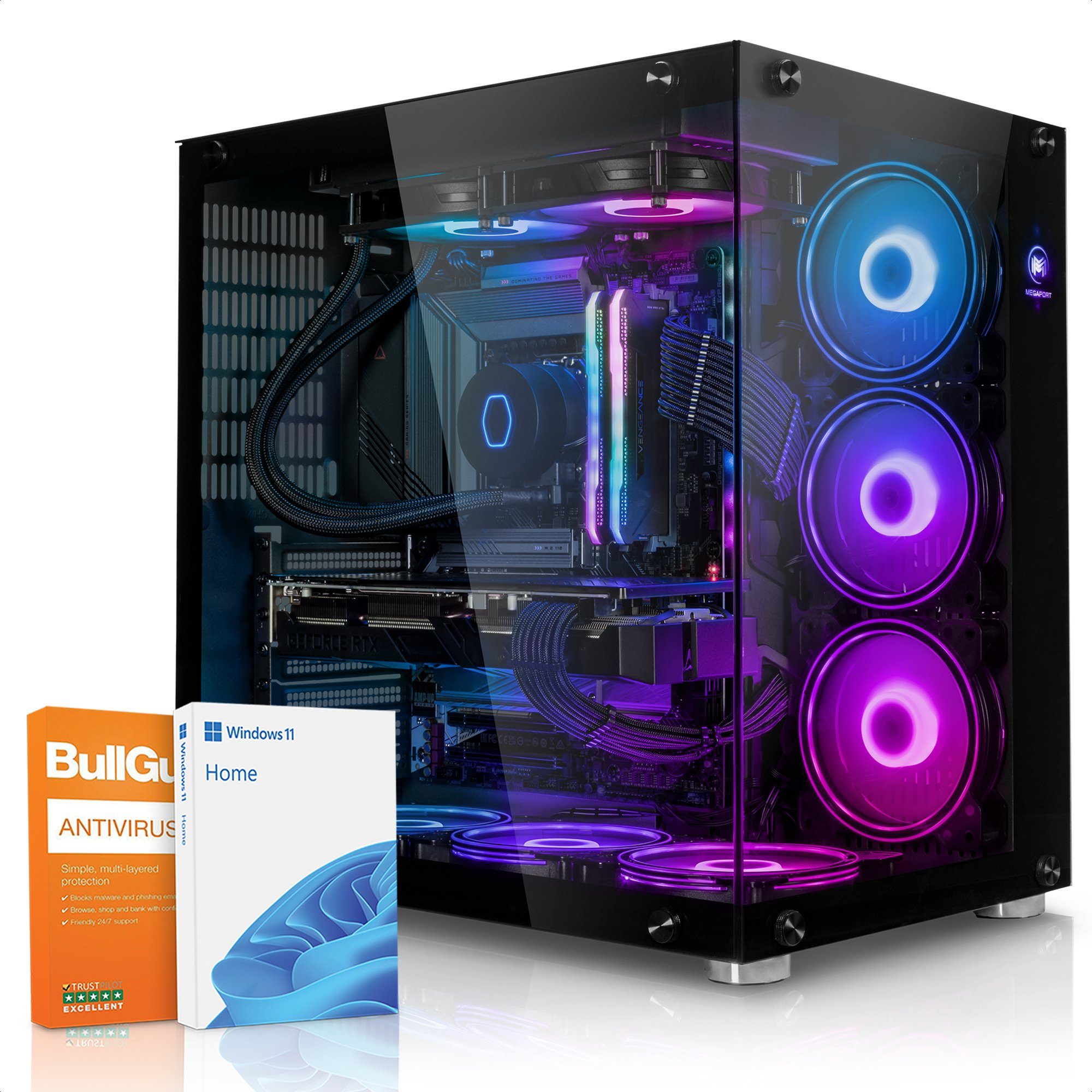 Megaport GamingPC (Intel Core i7 12700KF 12x3.60 GHz, GeForce RTX 3070Ti 8GB, 32 GB RAM, 2000