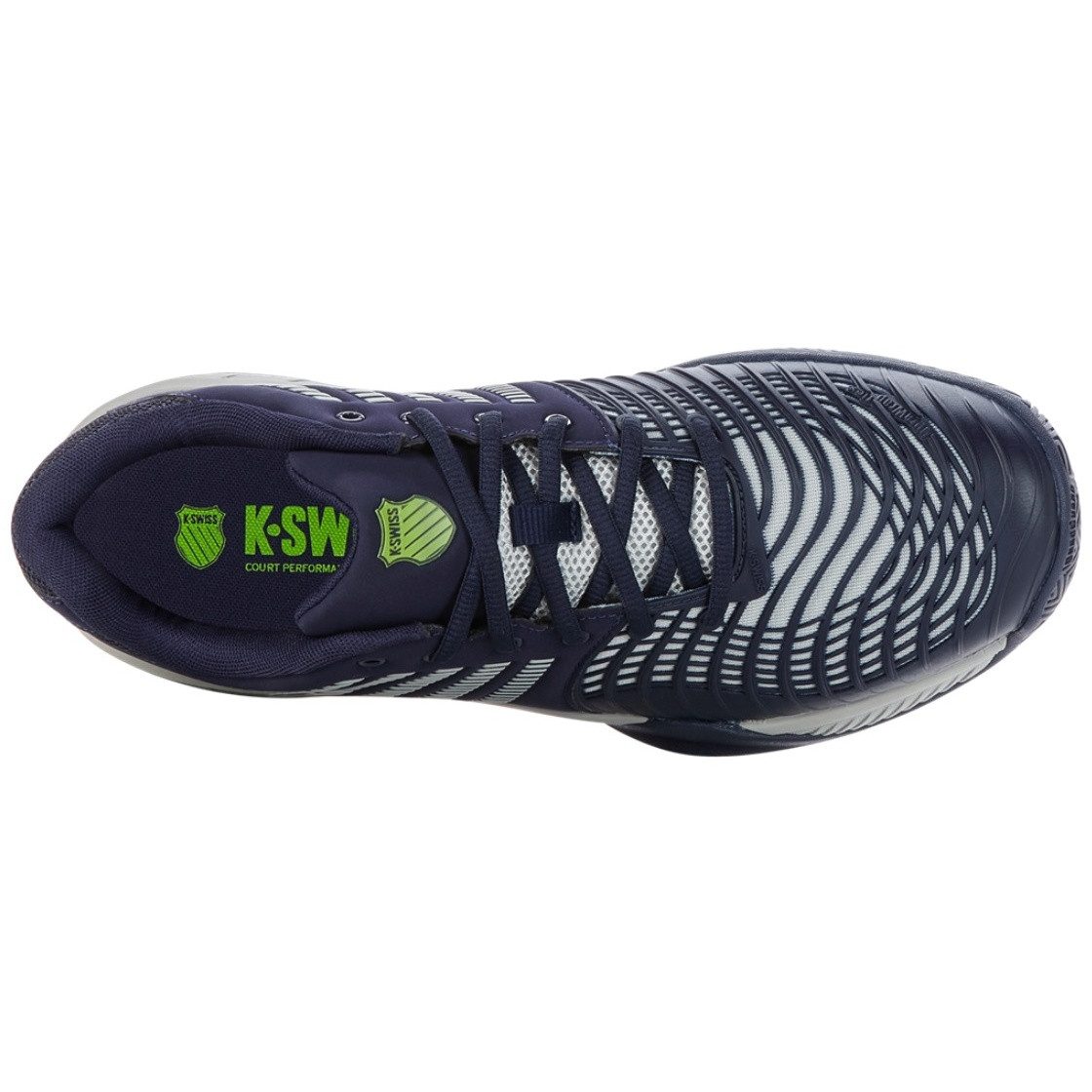 K-Swiss Performance Express Light 3 Allcourt peacoatblau/grau/limegrün Herren Tennisschuh