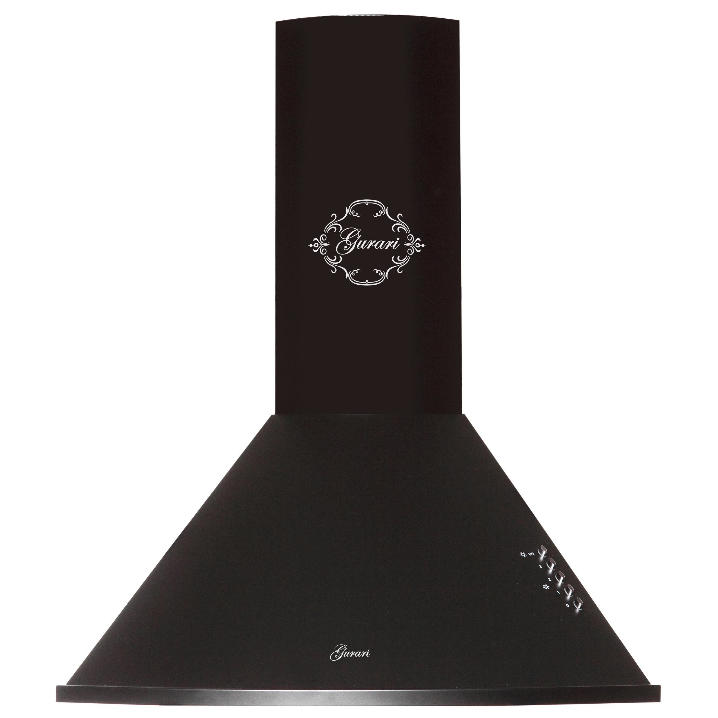 GURARI Wandhaube GCH C 046 BL 6 N Dunstabzugshaube 60 cm,Schwarz, Saugstark 1000m³/h GCH C 046 BL 6 N Dunstabzugshaube 60 cm,Schwarz, Saugstark 1000m³/h, Dunstabzugshaube 60 cm,Schwarz, Saugstark 1000m³/h,3 Stufen