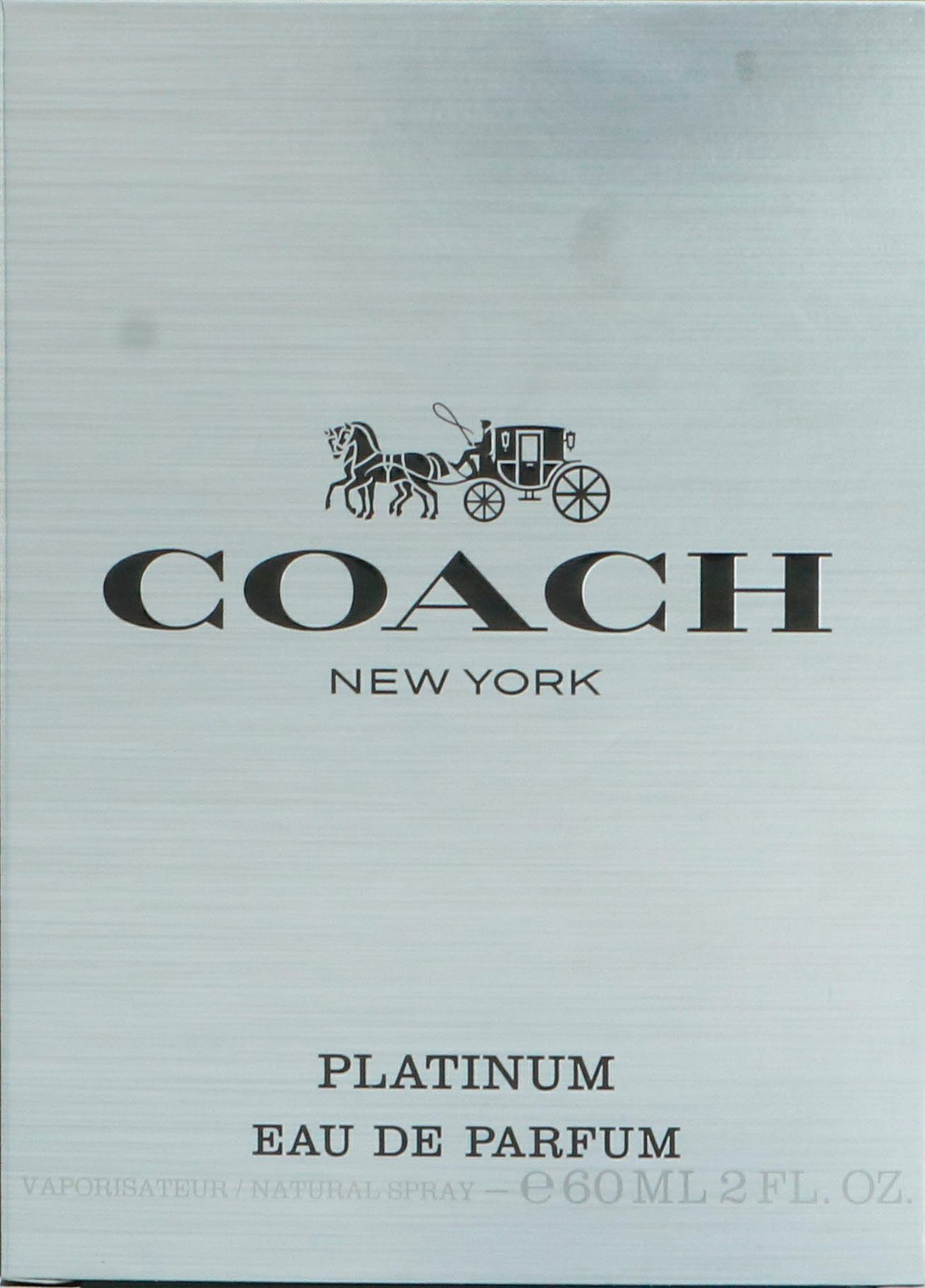 COACH Eau de Parfum Platinum, Orientalisch-holziger Herrenduft mit Ananas, Salbei, Leder & Vanille.