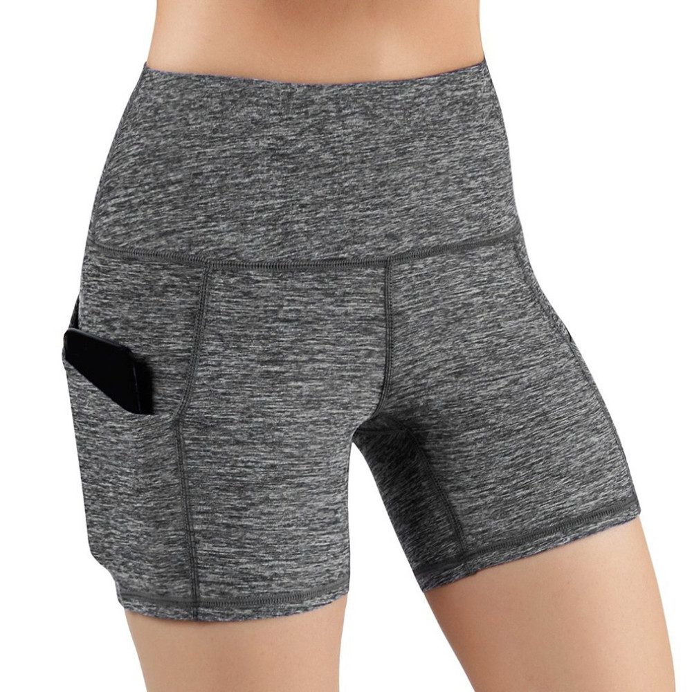Blusmart Shorts Damen-Sportleggings (Doppelte Seitentaschen, hohe Elastizität, 1-tlg., Langlebig und nicht leicht zu verformen) Geeignet für Sport, Fitness, Yoga oder die tägliche Freizeit