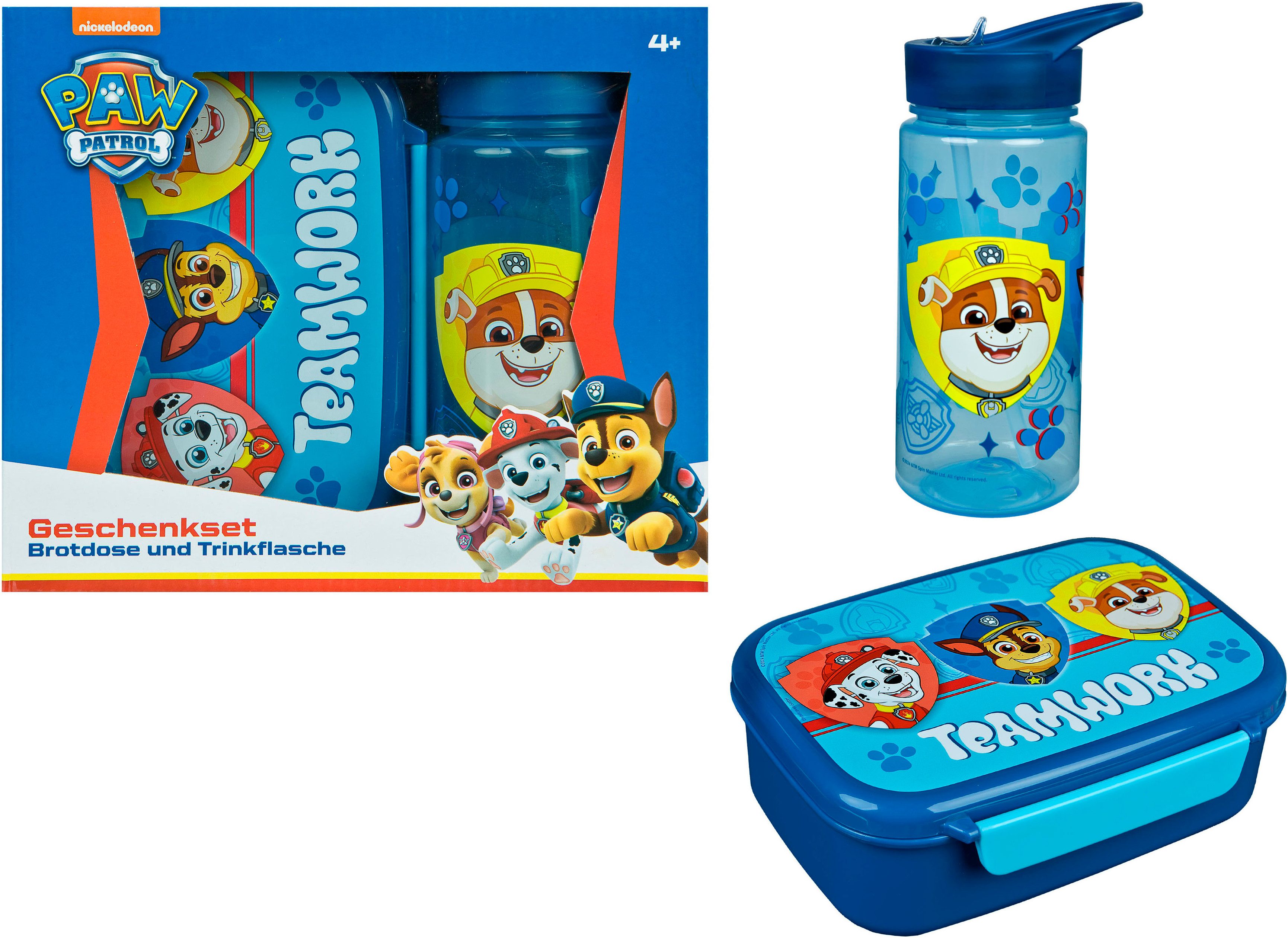 Scooli Lunchbox Paw Patrol, Kunststoff, (Set, 2-tlg), mit Trinkflasche