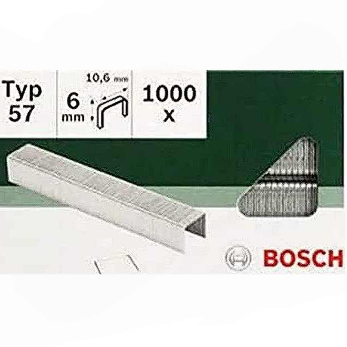 BOSCH Tackerklammer Bosch Klammern Typ 57 - 10.6 x 1.25 x 6 mm 1000 Stk.2609255845