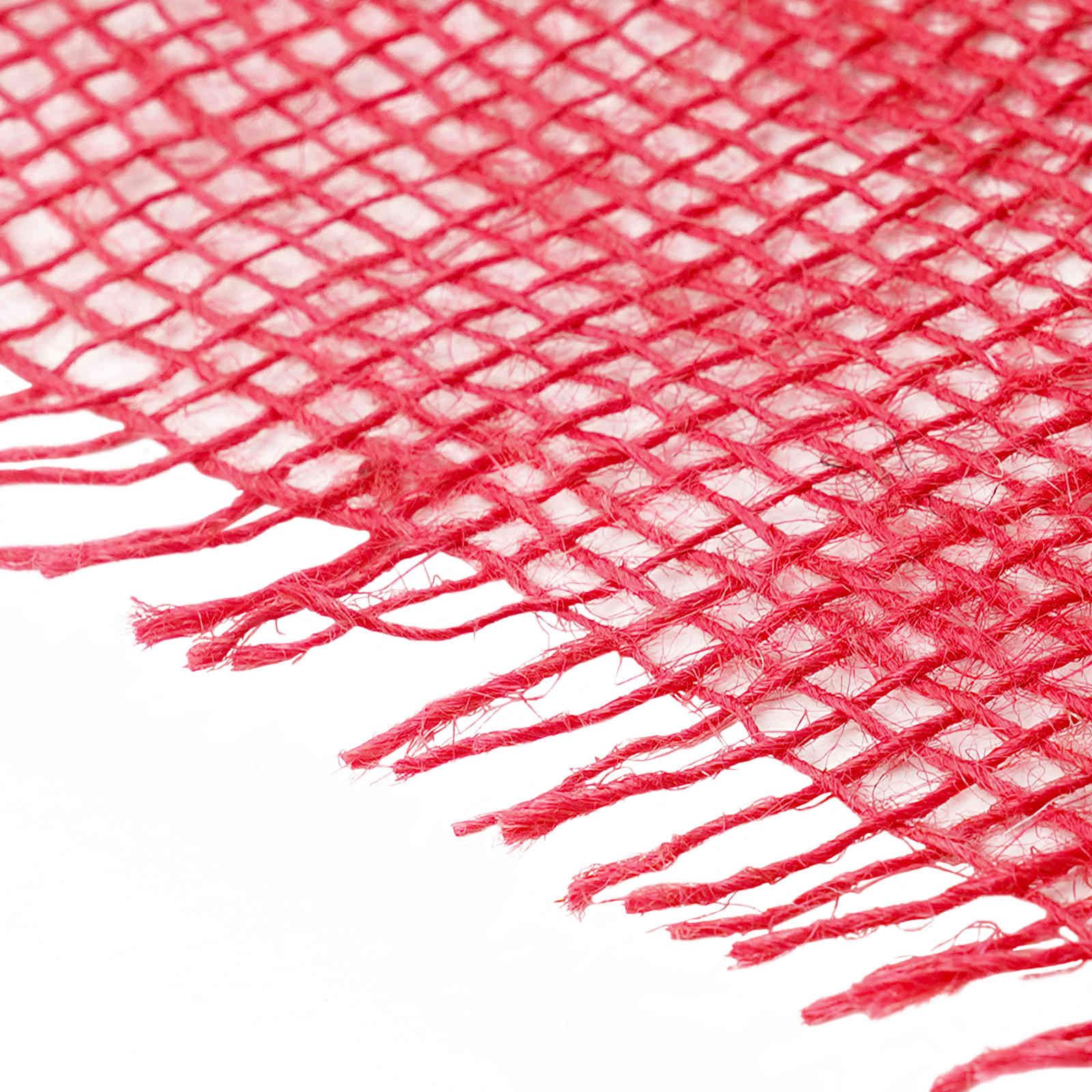vidaXL Hängedekoration Juterolle 160 x 5000 cm Rot (1 St)