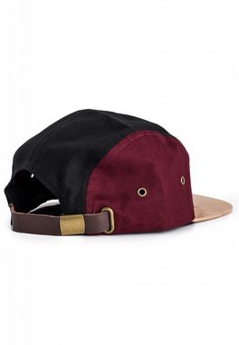 Blackskies Snapback Cap Port Elizabeth 5-Panel Cap - Maroon-Suede