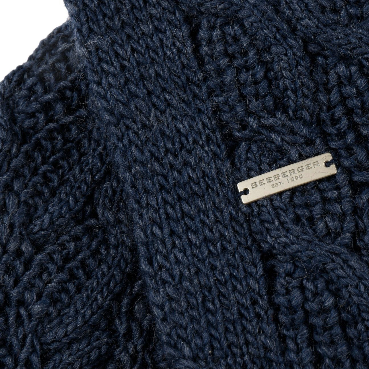 Seeberger Strickschal, (1-St), Fransenschal mit Fransen