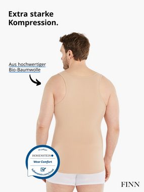 FINN Design Shapinghemd Shapewear Kompressions-Unterhemd Ärmellos Herren extra starke Kompression, eine Kleidergröße weniger