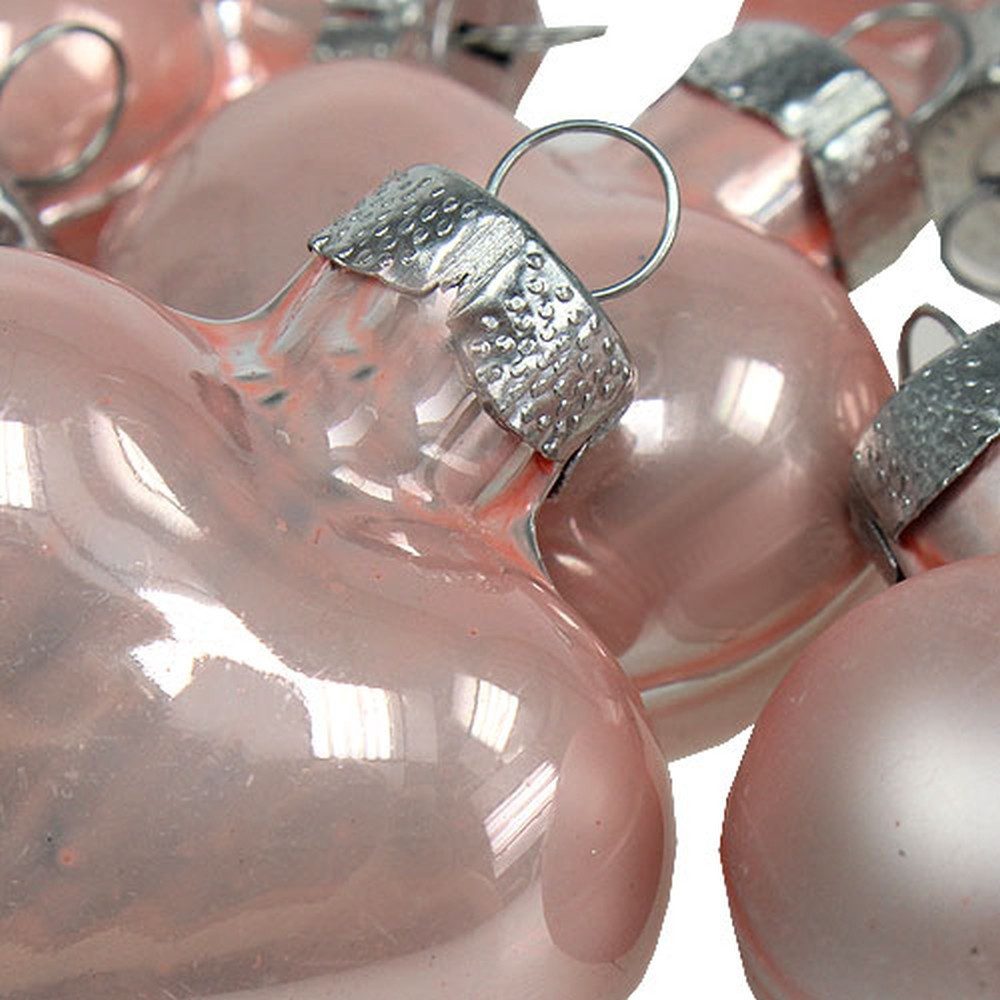 Kaemingk Christbaumschmuck Glasherzen für festliche Dekoration und Geschenke, 12 Stück