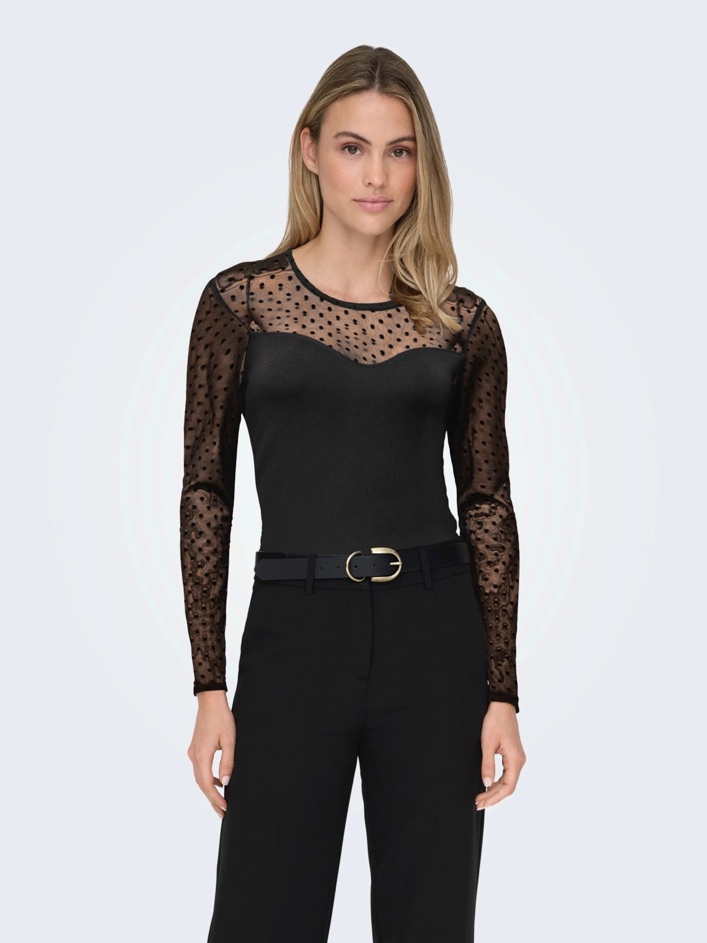 ONLY Langarmshirt ONLSABINA (1-tlg) Spitze