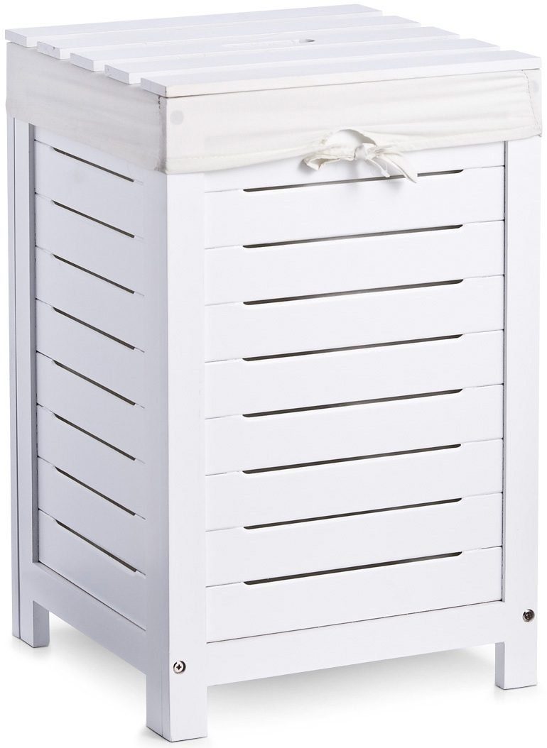 my home Wäschetruhe, aus Holz, mit herausnehmbarem Einsatz, mit Deckel, Höh günstig online kaufen