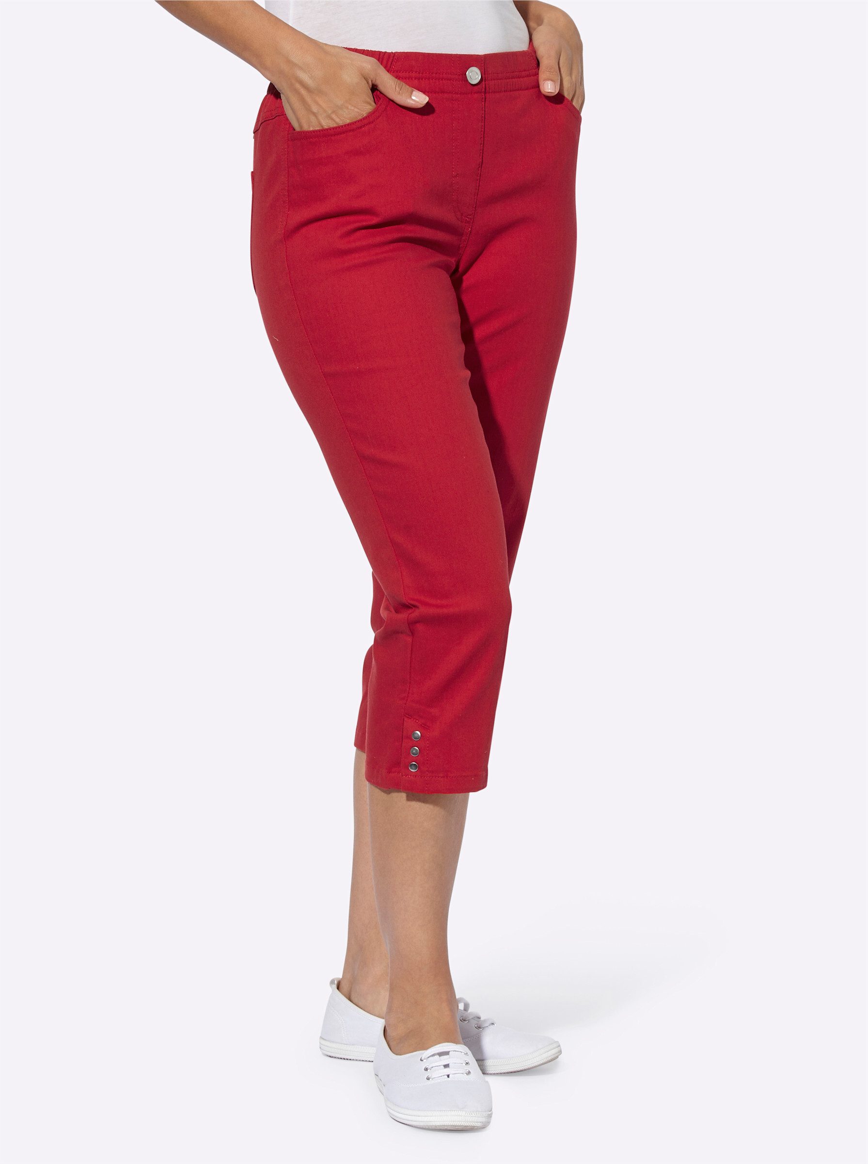 Witt Jeansshorts Capri-Jeans komfortabel