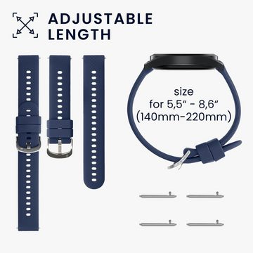 kwmobile Uhrenarmband 2x Sportarmband für Garmin 18mm Forerunner 265S, Armband TPU Silikon Set Fitnesstracker