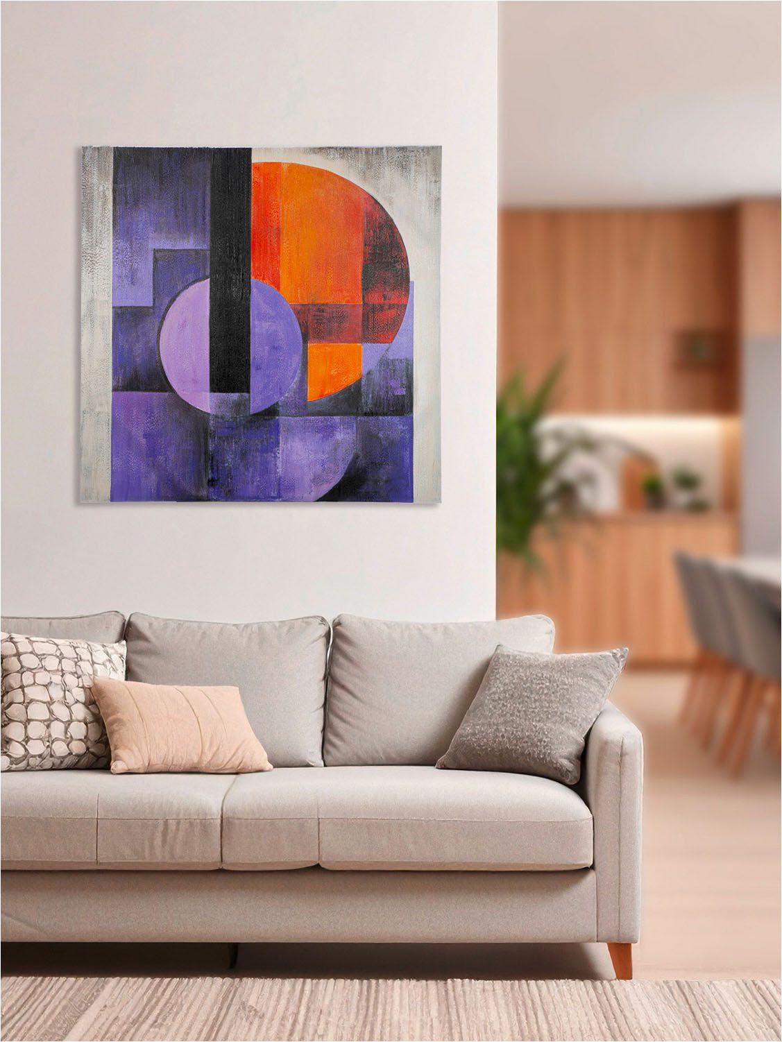 GILDE Metallbild Bild quadratisch Clune, Abstrakt (1 St)
