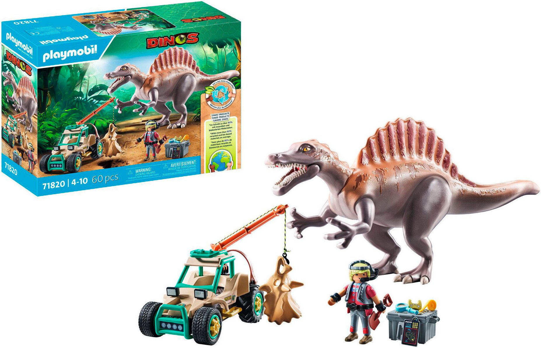 Playmobil® Spinosaurus-Angriff auf Dino-Ausgrabung (71820), Playmobil günstig online kaufen