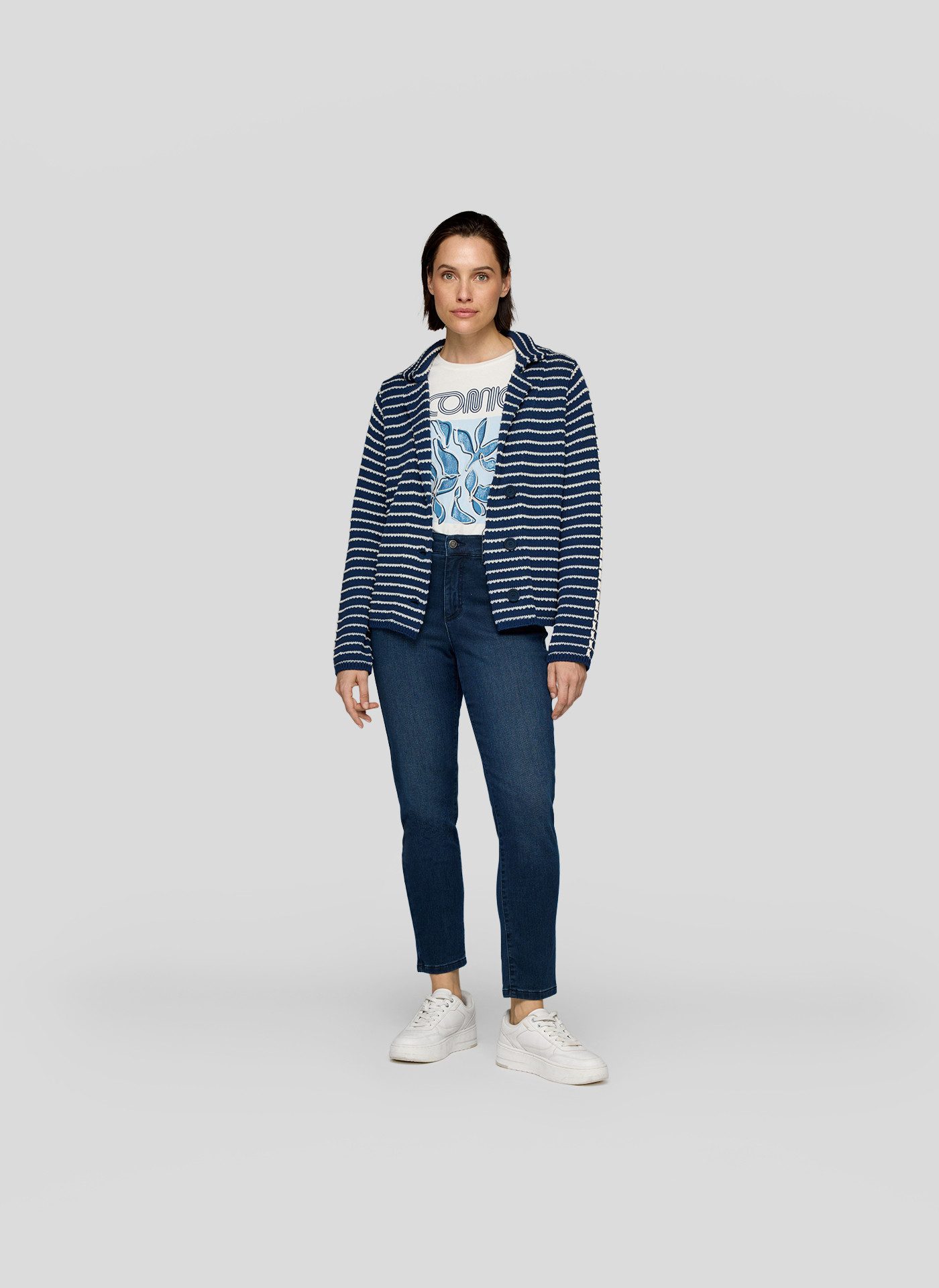 Rabe Strickjacke Nordic Blue