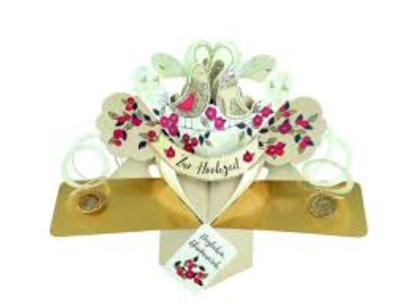 Grußkarten Grußkarte PopUp 'Zur Hochzeit Herzlichen Glückwuns