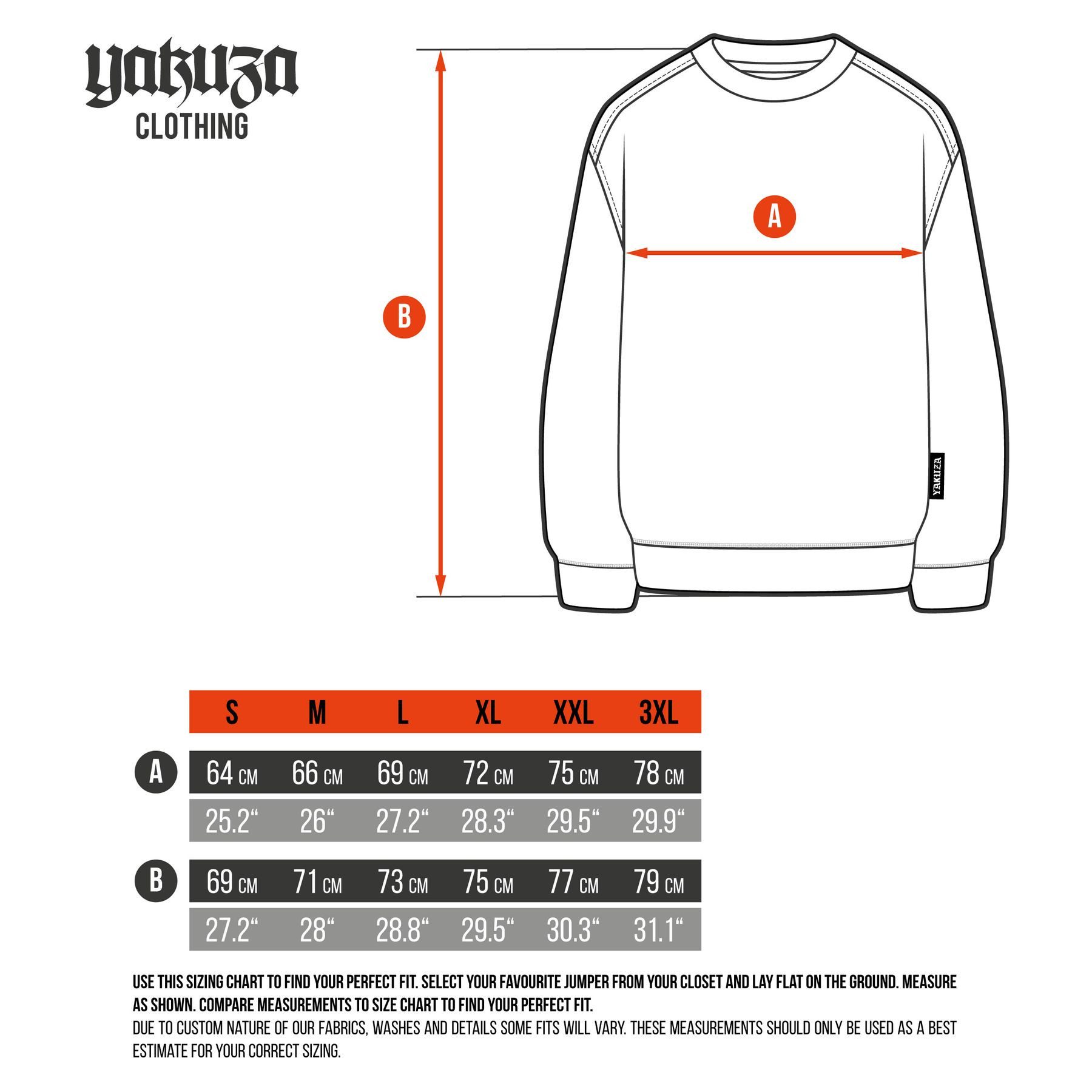 YAKUZA Sweatshirt 3RD im Oversized Look