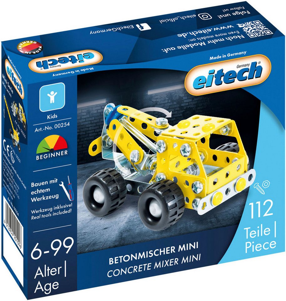 Eitech Betonmischer Mini Metallbaukasten, (112 St), Made in Germany