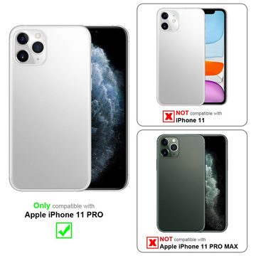 Cadorabo Handyhülle Apple iPhone 11 PRO Apple iPhone 11 PRO, Flexible TPU Silikon Handy Schutzhülle - Hülle - mit Glitzer