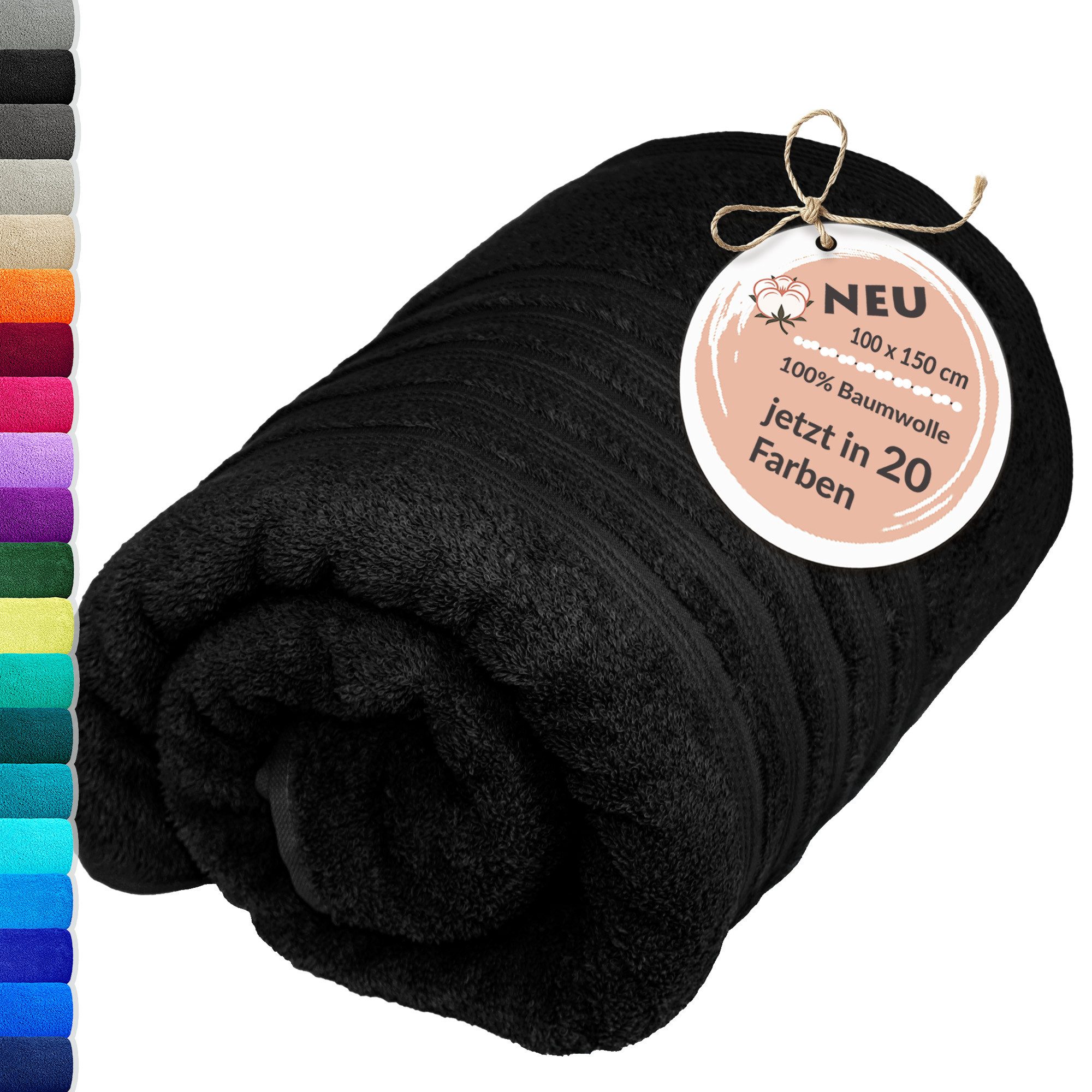 Lashuma Badetuch - XXL Handtuch London, Frottee (1-St), großes Badehandtuch - Duschtuch 100x150 cm für Damen & Herren