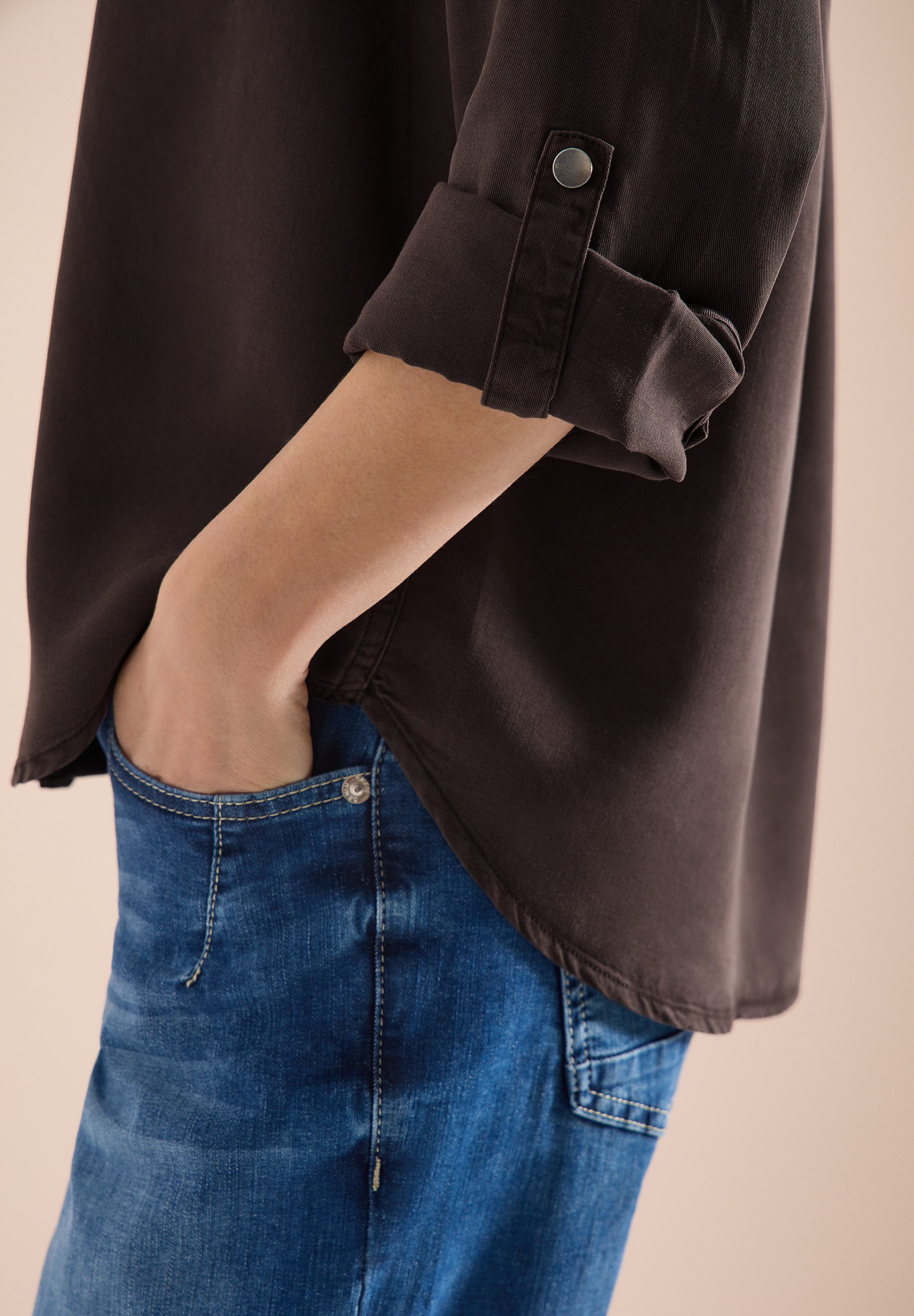 CECIL Langarmbluse mit Brust Tasche