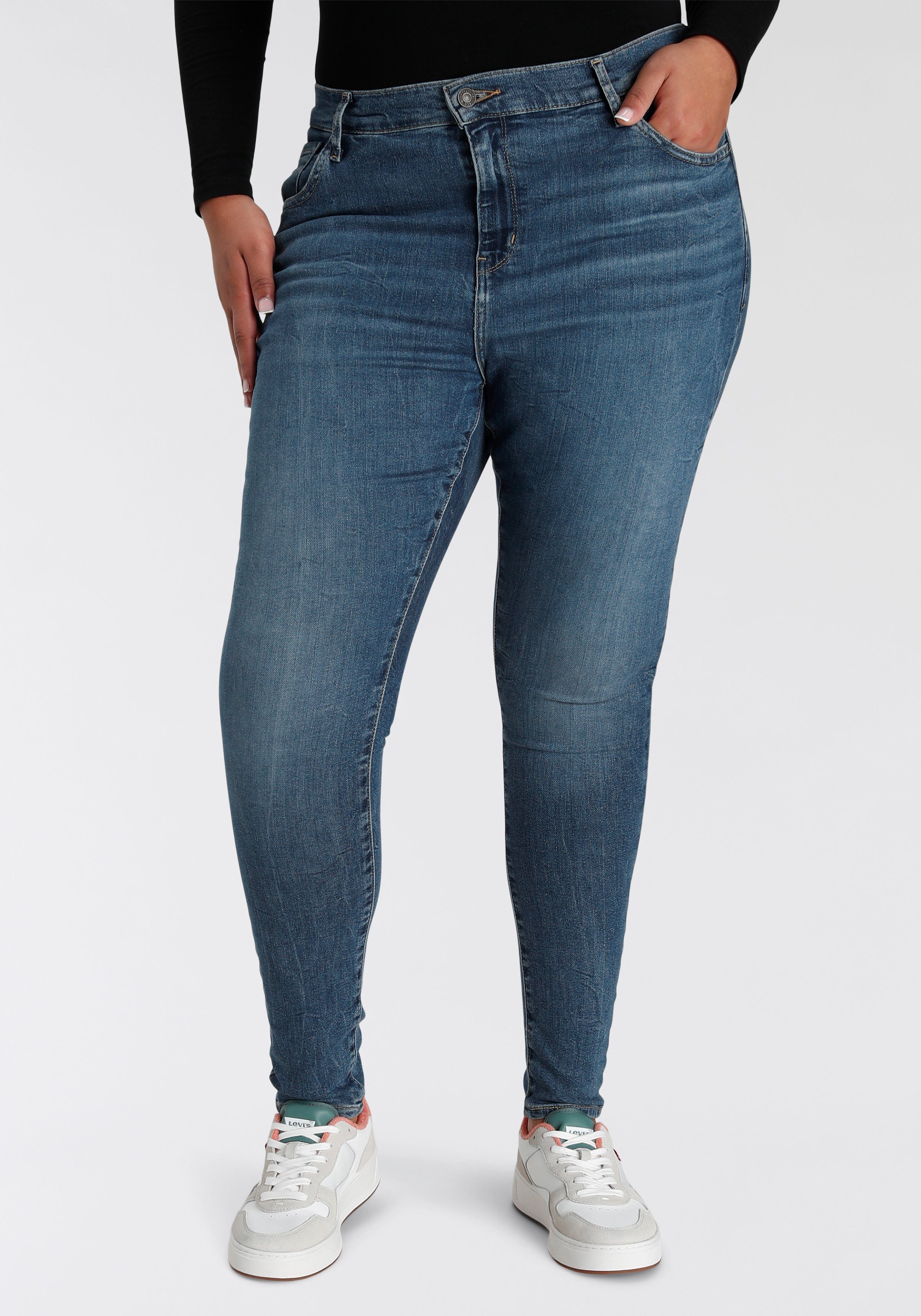 Levi's® Plus Skinny-fit-Jeans 720 High-Rise mit hoher Leibhöhe MEDIUM INDIGO WORN IN | Stretchjeans