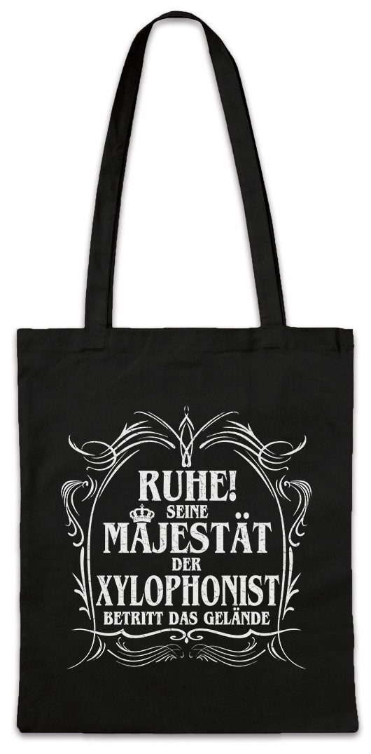 Beuteltasche Seine Majestät Der Xylophononist Stofftasche Xylophon Spieler Fun Oper