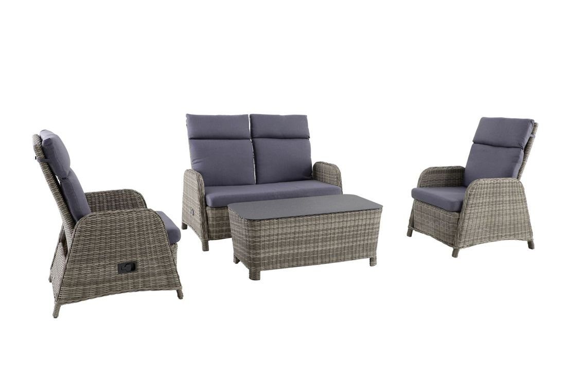 MWH Gartenlounge-Set elGiga, MWH Verando Lounge-Set - 4-teiliges Gartenmöbel-Set