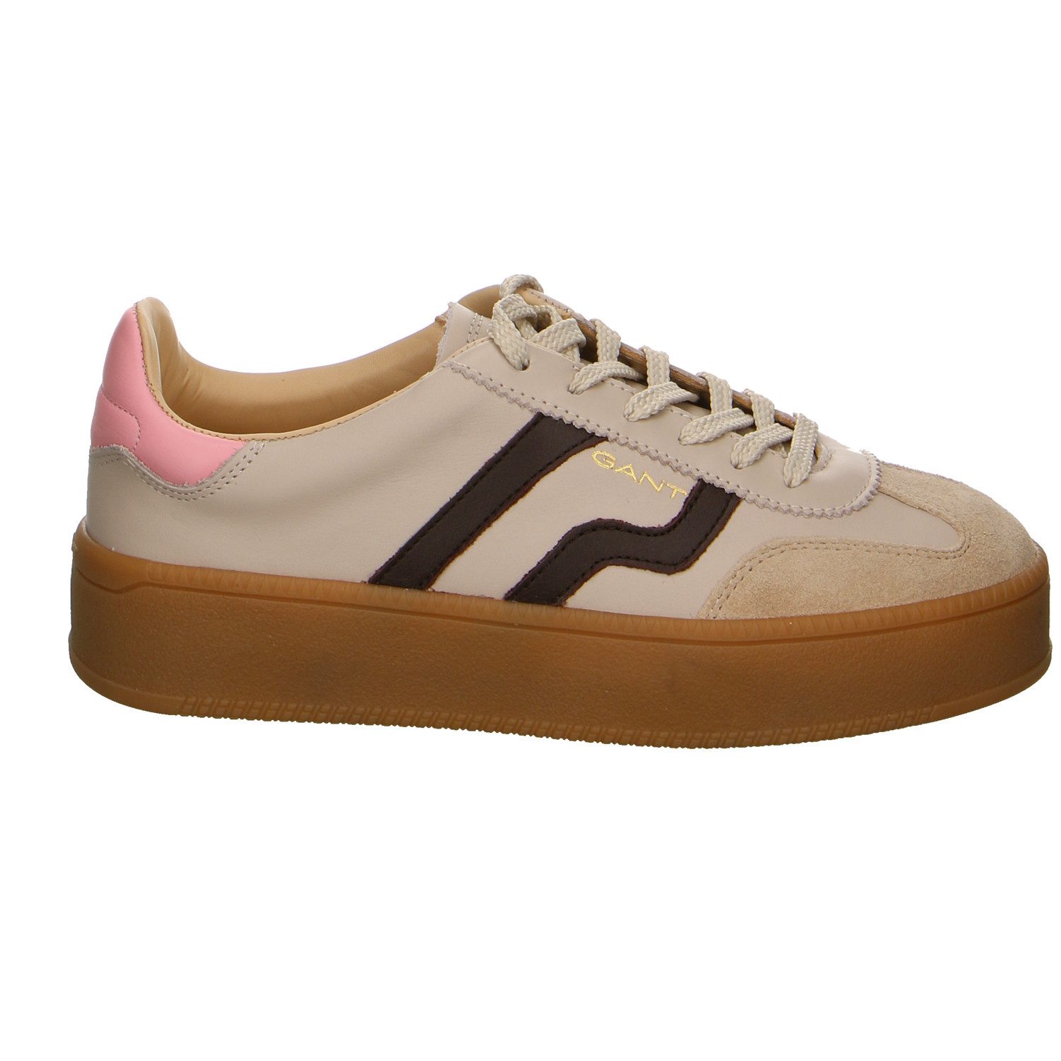 Gant Cuzmani Sneaker Velour Schnürschuhe beige Schnürschuh