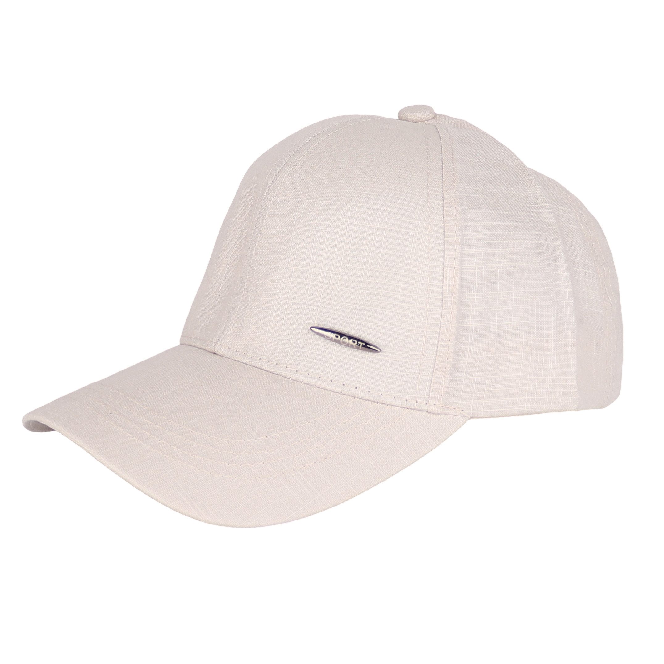 MIRROSI Baseball Cap Herren Cappy Sommer 30% Leinen, dünn und leicht (Outdoor Cap, Kappe, Feldmütze) Atmungsaktiv, Einheitsgröße, verstellbar mit Metallschließe