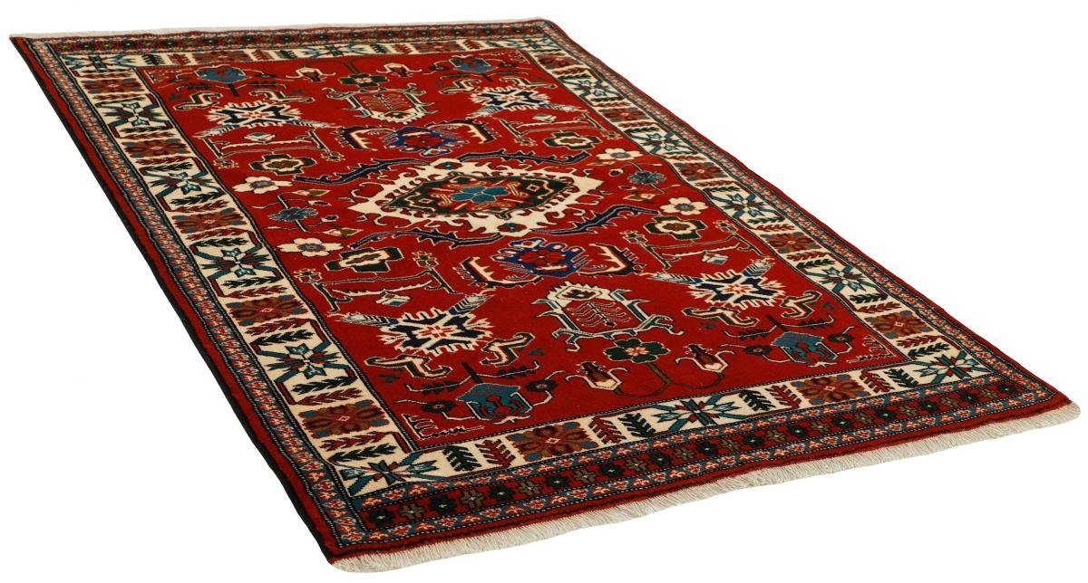 Orientteppich Turkaman mm Trading, Nain Orientteppich 6 Höhe: 143x206 Handgeknüpfter Perserteppich, / rechteckig,