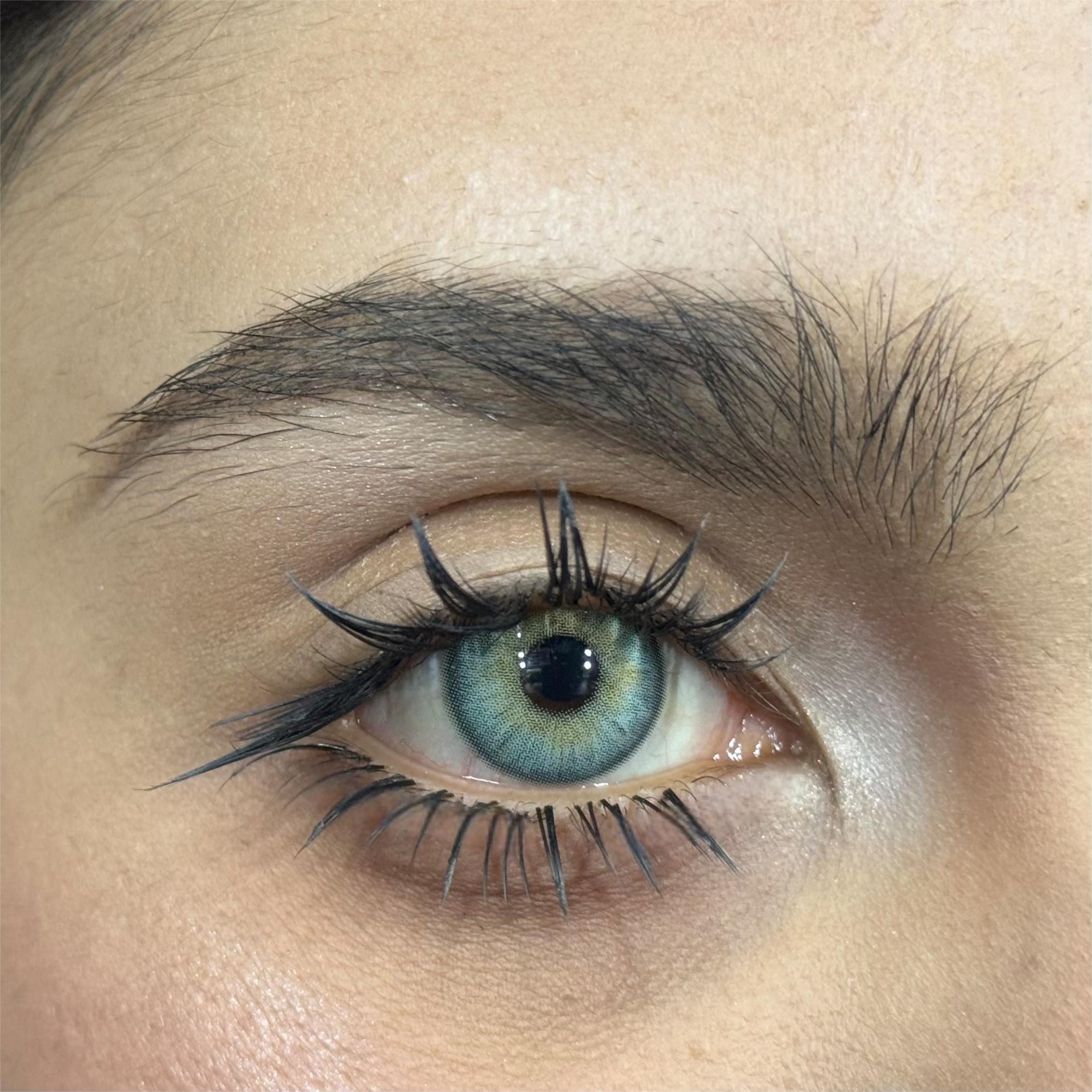 KokoLenses Jahreslinsen Farbige Kontaktlinsen Blau deckend weiche Augen Linsen ohne Sehstärke, Wunderschöne Blaue Jahreslinsen natürliche Kontaktlinsen Damen Herren